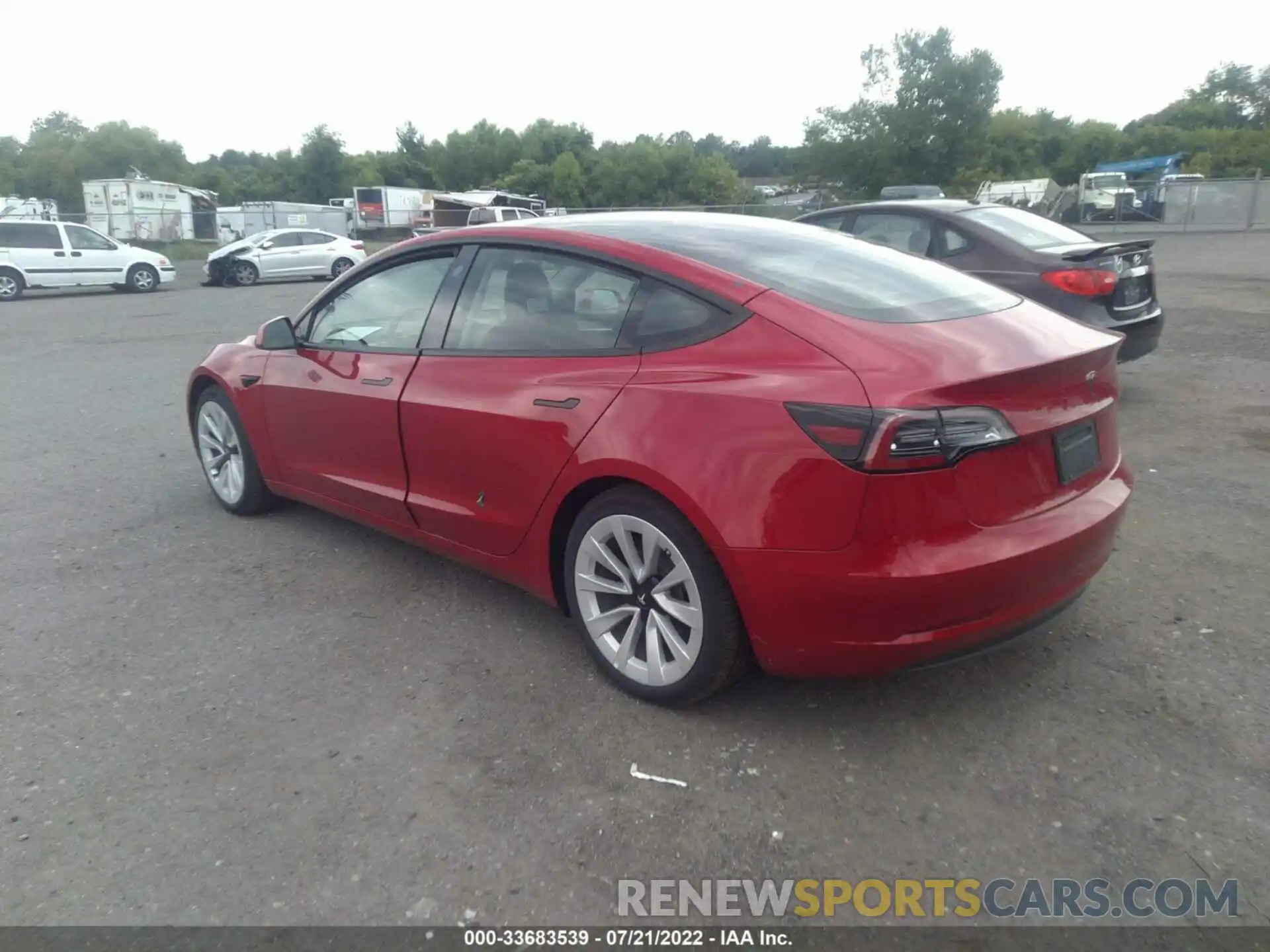 3 Photograph of a damaged car 5YJ3E1EA4NF184888 TESLA MODEL 3 2022