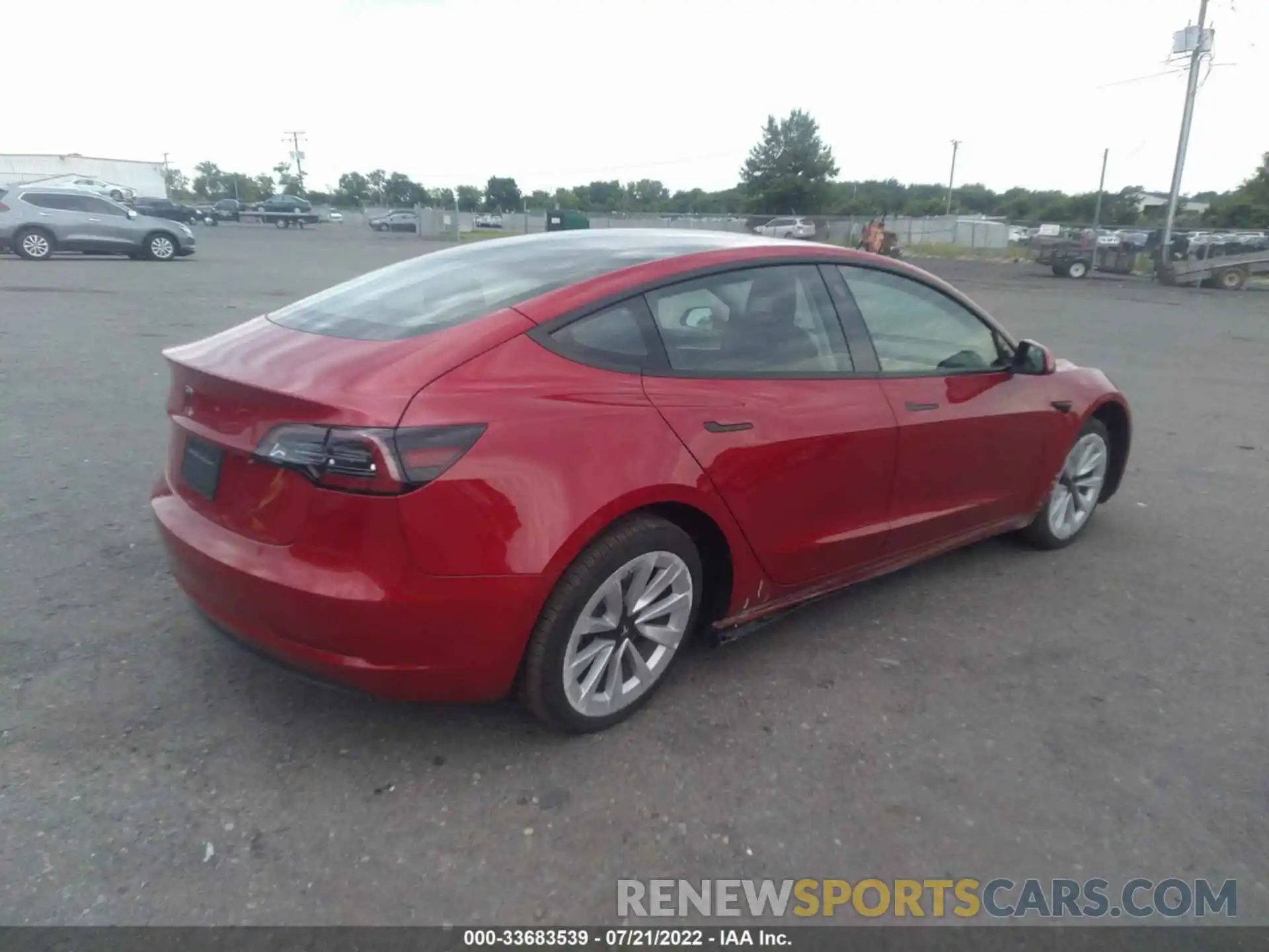 4 Фотография поврежденного автомобиля 5YJ3E1EA4NF184888 TESLA MODEL 3 2022