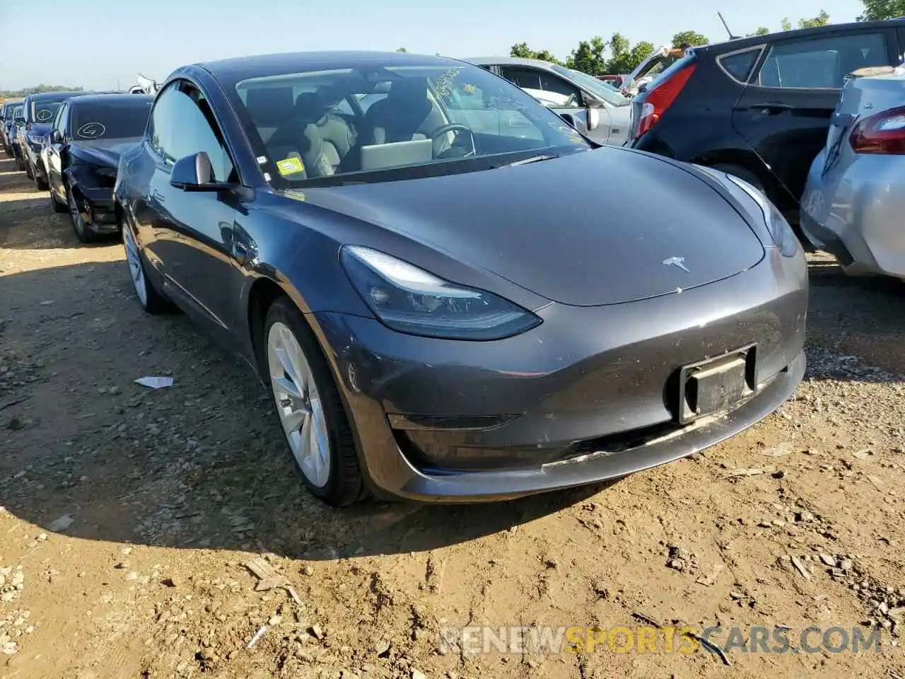 1 Photograph of a damaged car 5YJ3E1EA4NF186169 TESLA MODEL 3 2022