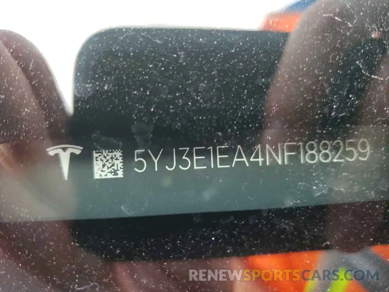 10 Photograph of a damaged car 5YJ3E1EA4NF188259 TESLA MODEL 3 2022