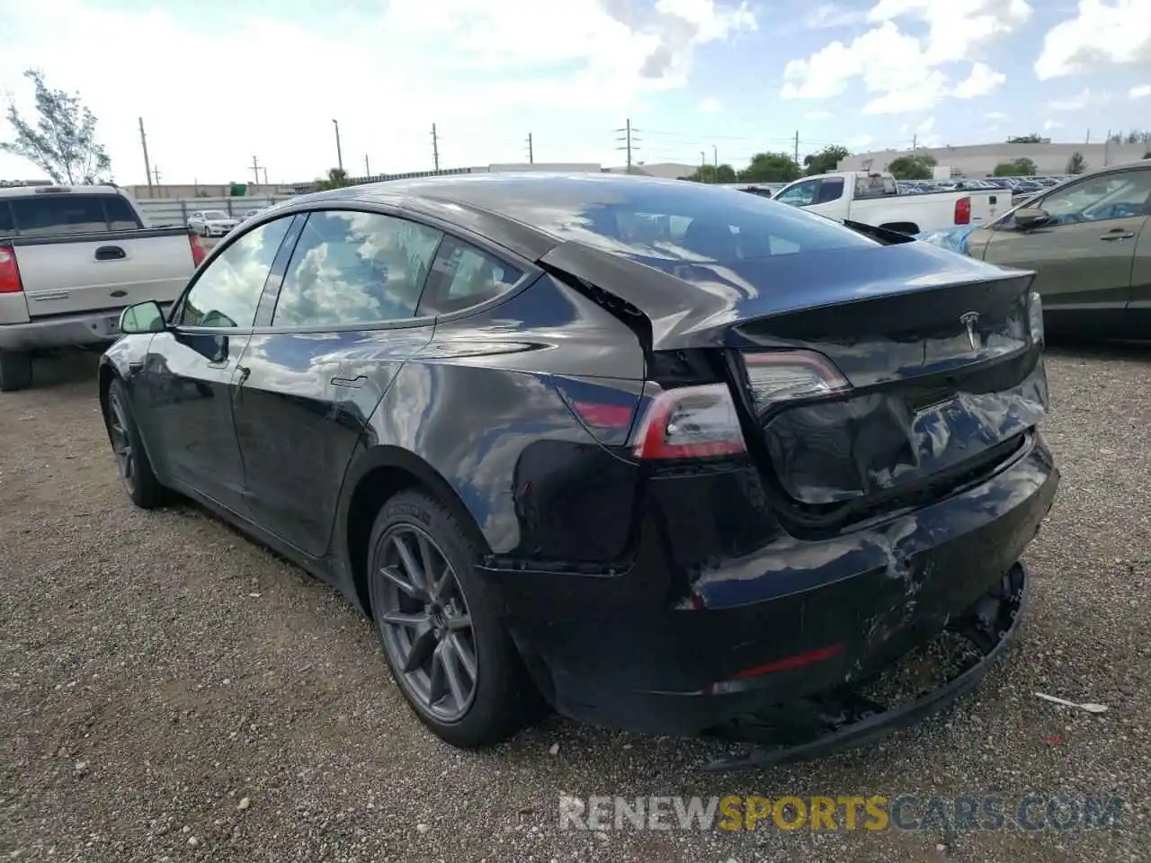 3 Photograph of a damaged car 5YJ3E1EA4NF188259 TESLA MODEL 3 2022