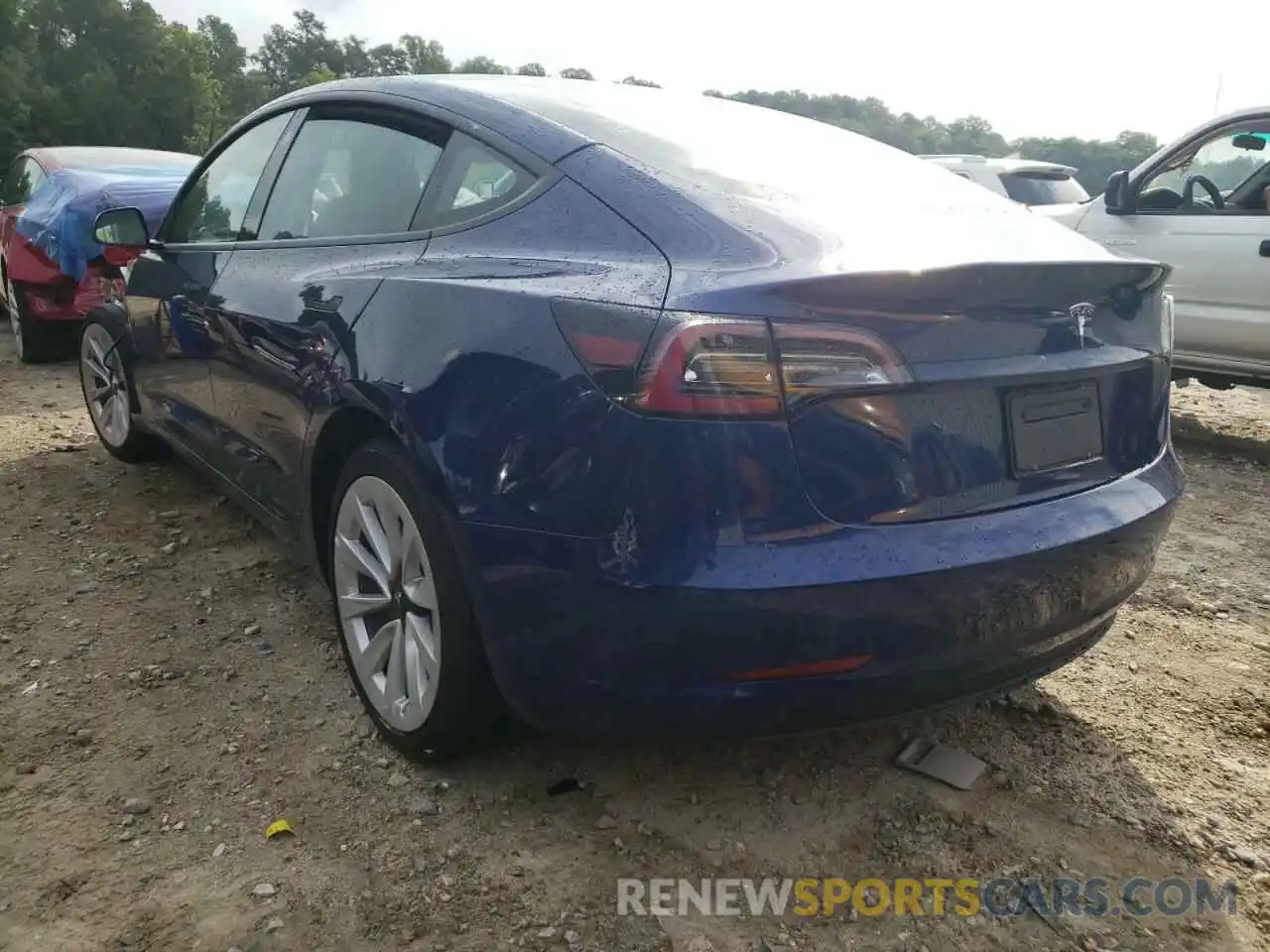 3 Photograph of a damaged car 5YJ3E1EA4NF188987 TESLA MODEL 3 2022