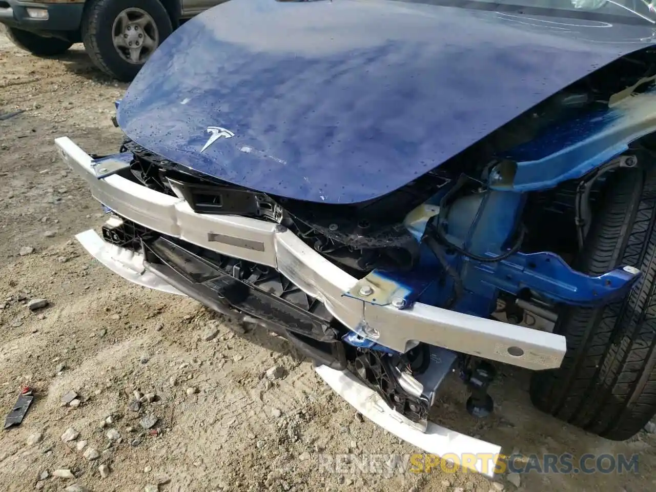 9 Photograph of a damaged car 5YJ3E1EA4NF188987 TESLA MODEL 3 2022