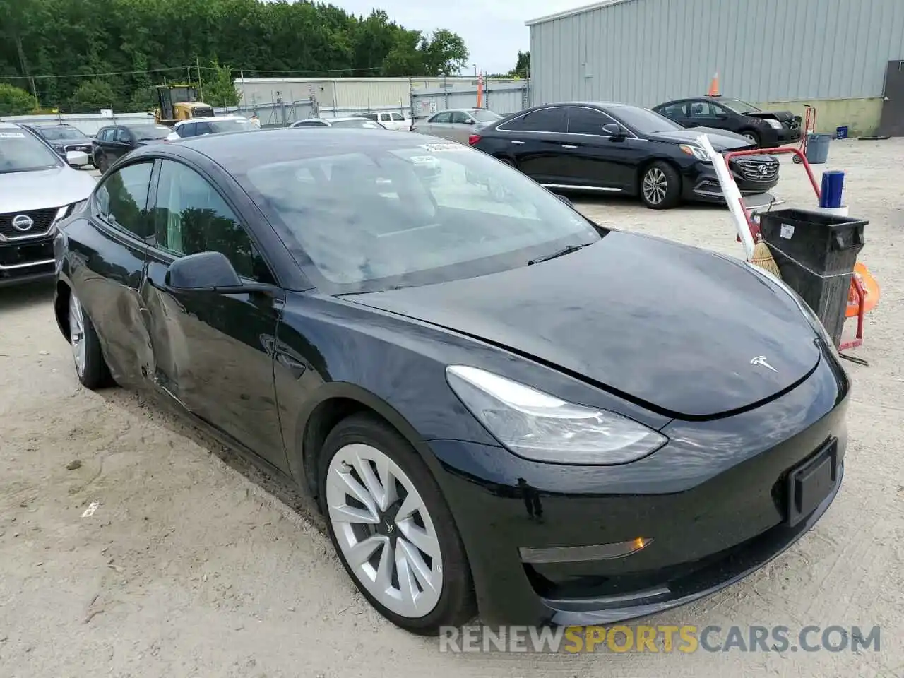 1 Photograph of a damaged car 5YJ3E1EA4NF190738 TESLA MODEL 3 2022