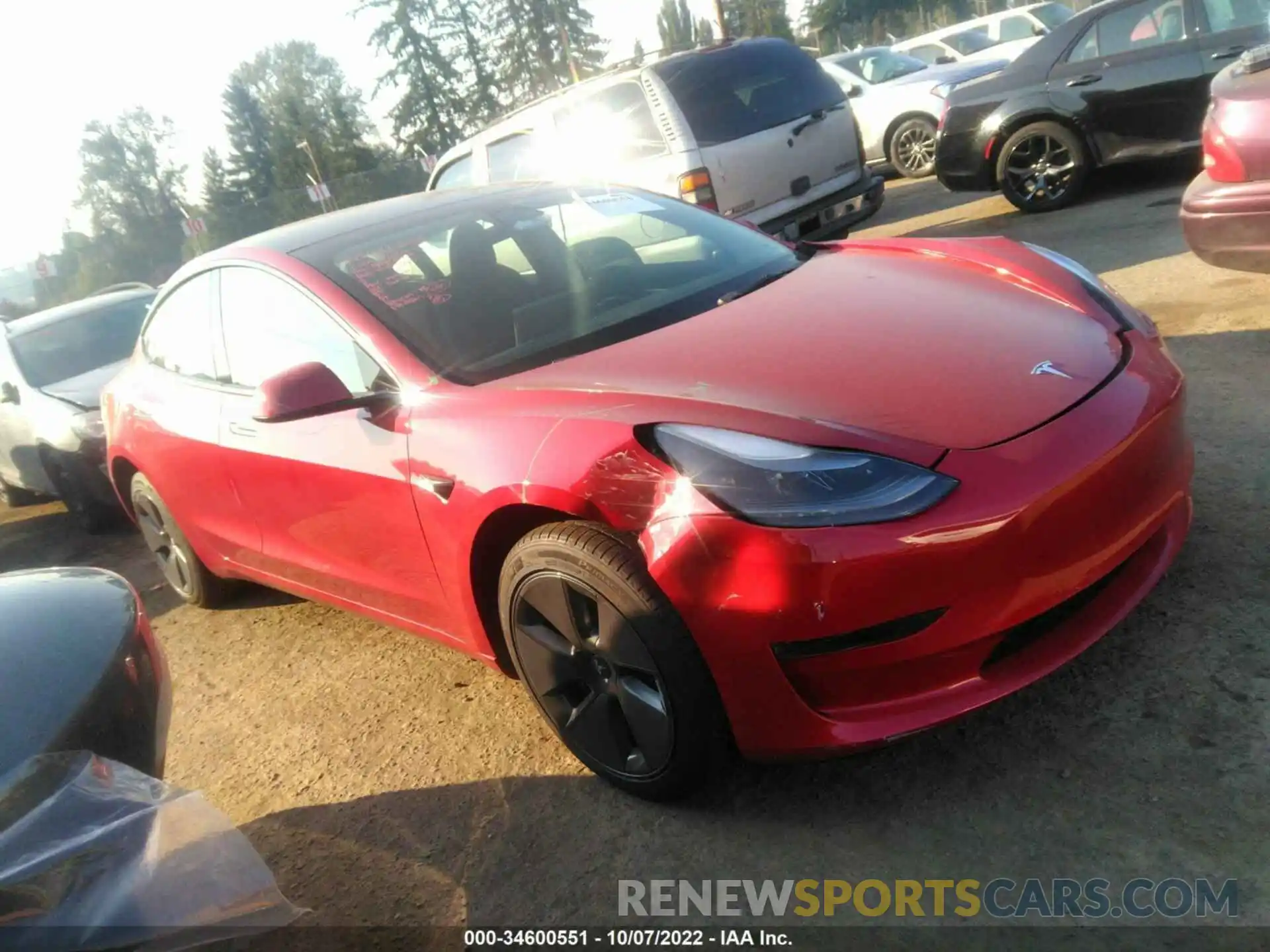 1 Photograph of a damaged car 5YJ3E1EA4NF201429 TESLA MODEL 3 2022