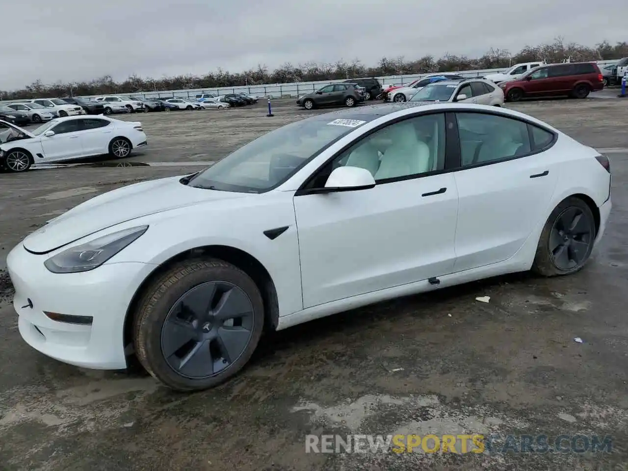 1 Photograph of a damaged car 5YJ3E1EA4NF325880 TESLA MODEL 3 2022