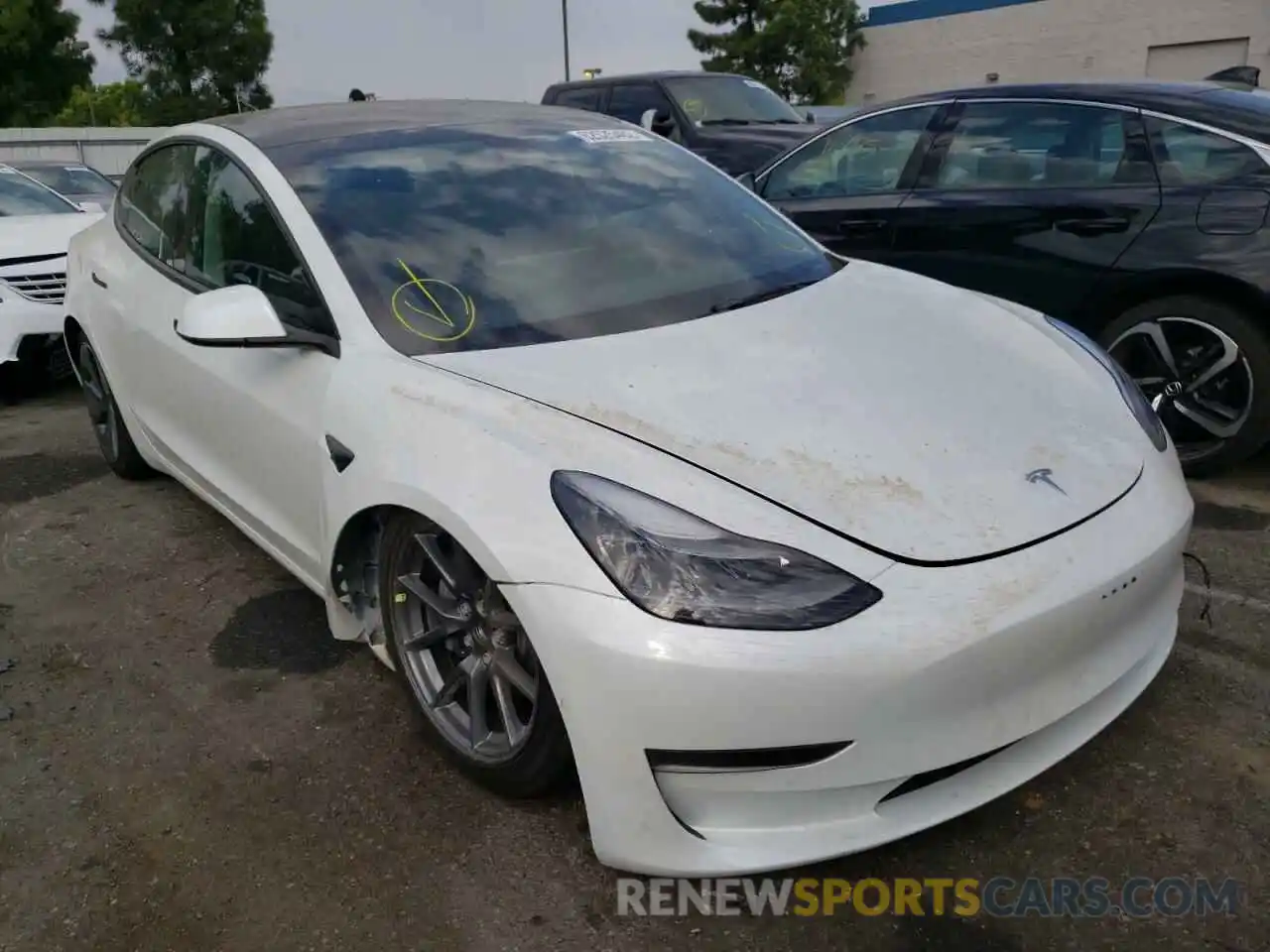 1 Фотография поврежденного автомобиля 5YJ3E1EA4NF332151 TESLA MODEL 3 2022