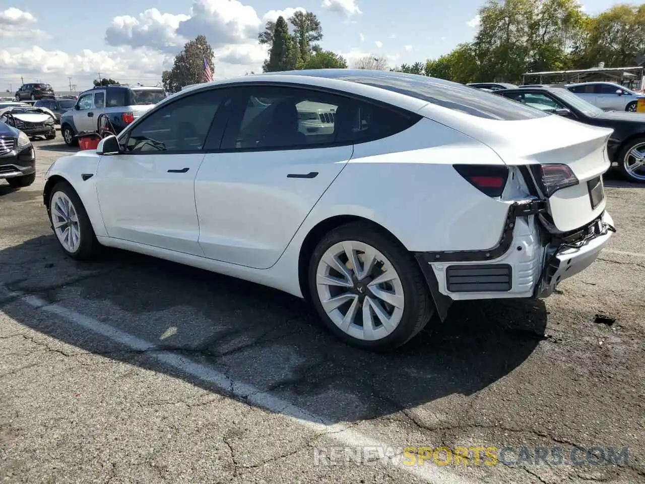 2 Фотография поврежденного автомобиля 5YJ3E1EA4NF359320 TESLA MODEL 3 2022