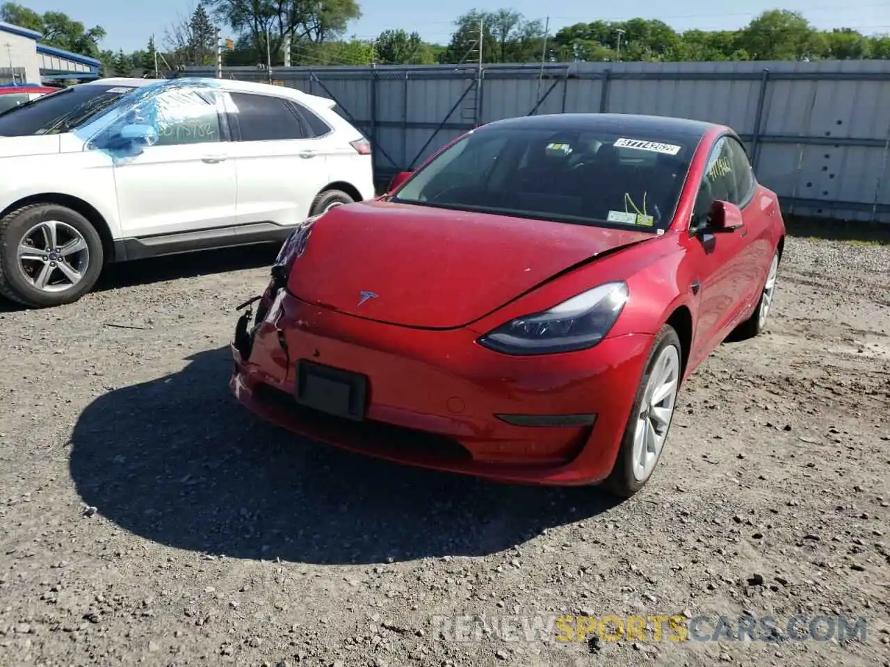 2 Фотография поврежденного автомобиля 5YJ3E1EA5NF184897 TESLA MODEL 3 2022