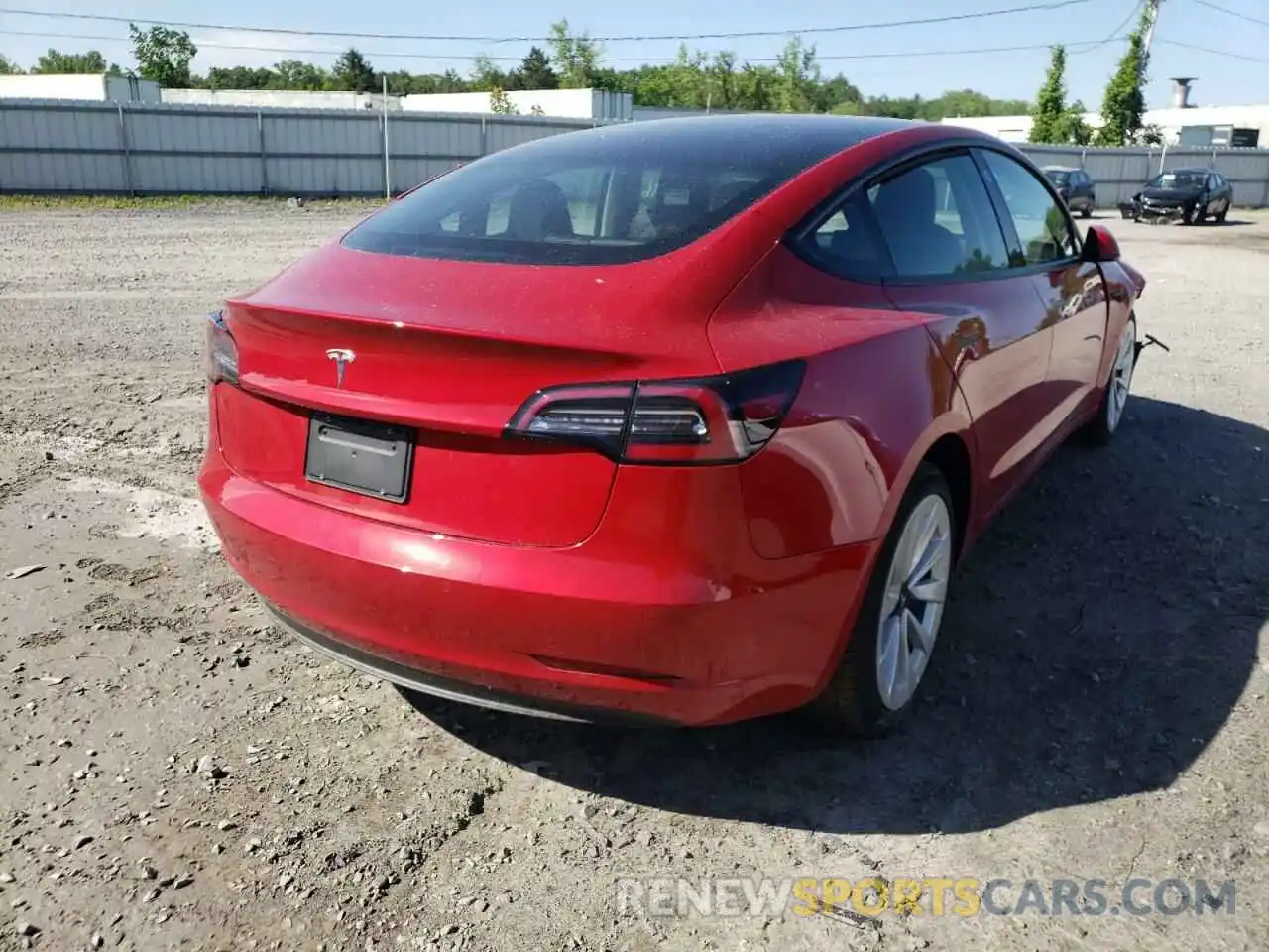 4 Фотография поврежденного автомобиля 5YJ3E1EA5NF184897 TESLA MODEL 3 2022