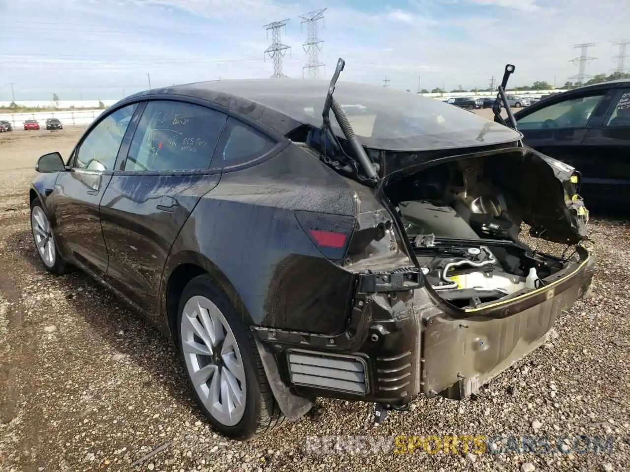 3 Фотография поврежденного автомобиля 5YJ3E1EA5NF185192 TESLA MODEL 3 2022