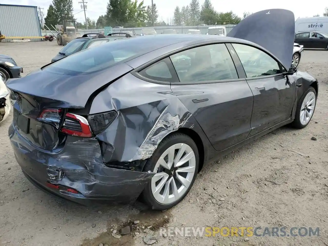 9 Photograph of a damaged car 5YJ3E1EA5NF185418 TESLA MODEL 3 2022