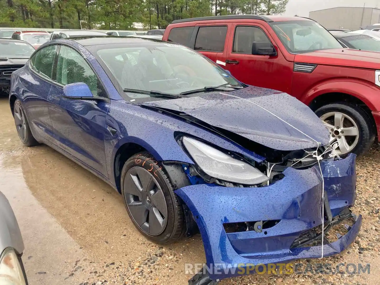 1 Photograph of a damaged car 5YJ3E1EA5NF188125 TESLA MODEL 3 2022