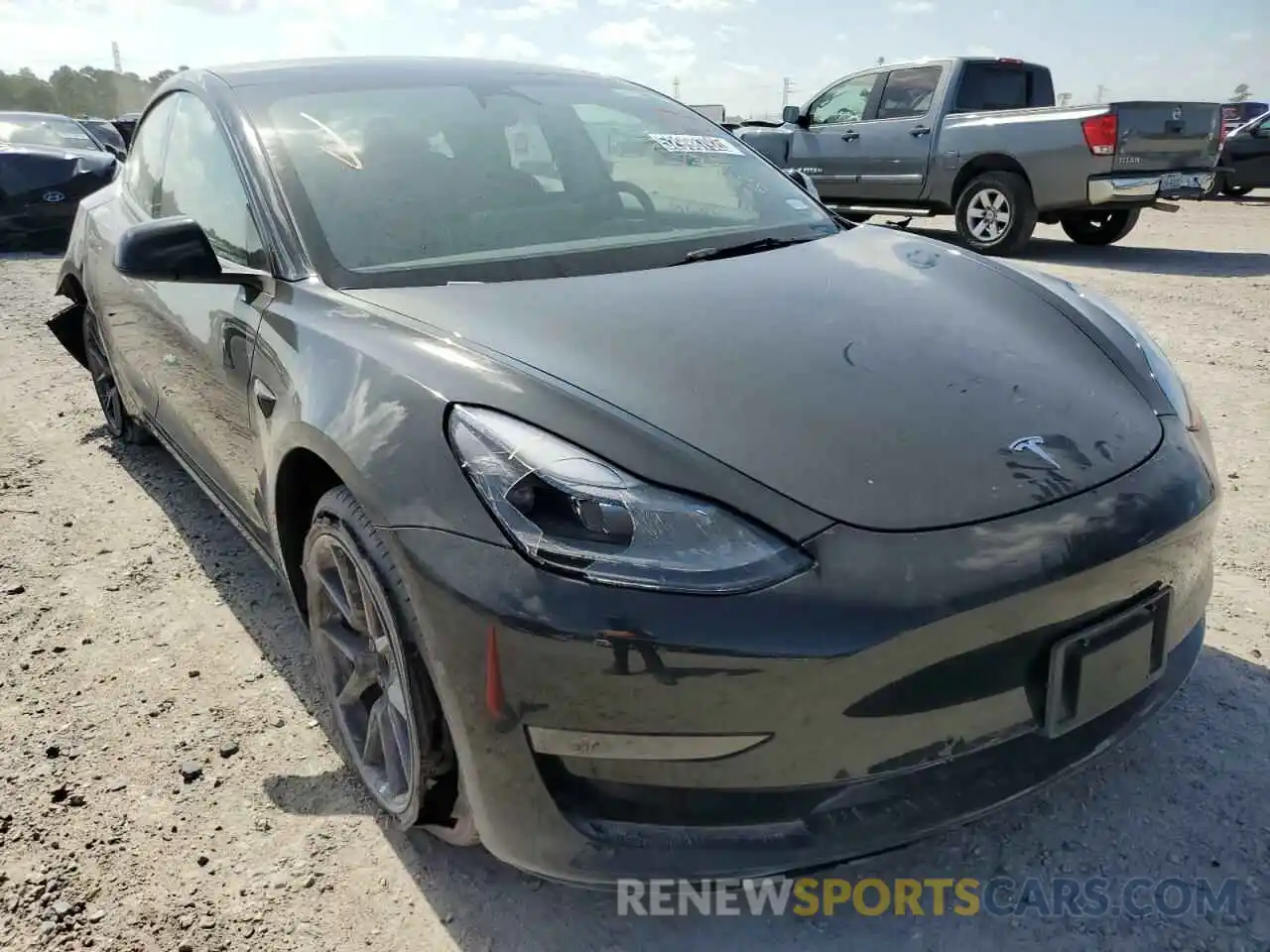 1 Photograph of a damaged car 5YJ3E1EA5NF188237 TESLA MODEL 3 2022