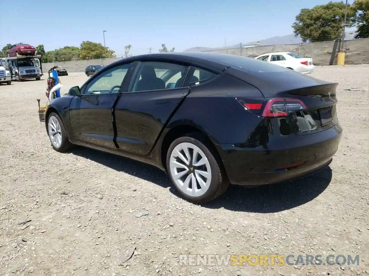 3 Photograph of a damaged car 5YJ3E1EA5NF190487 TESLA MODEL 3 2022