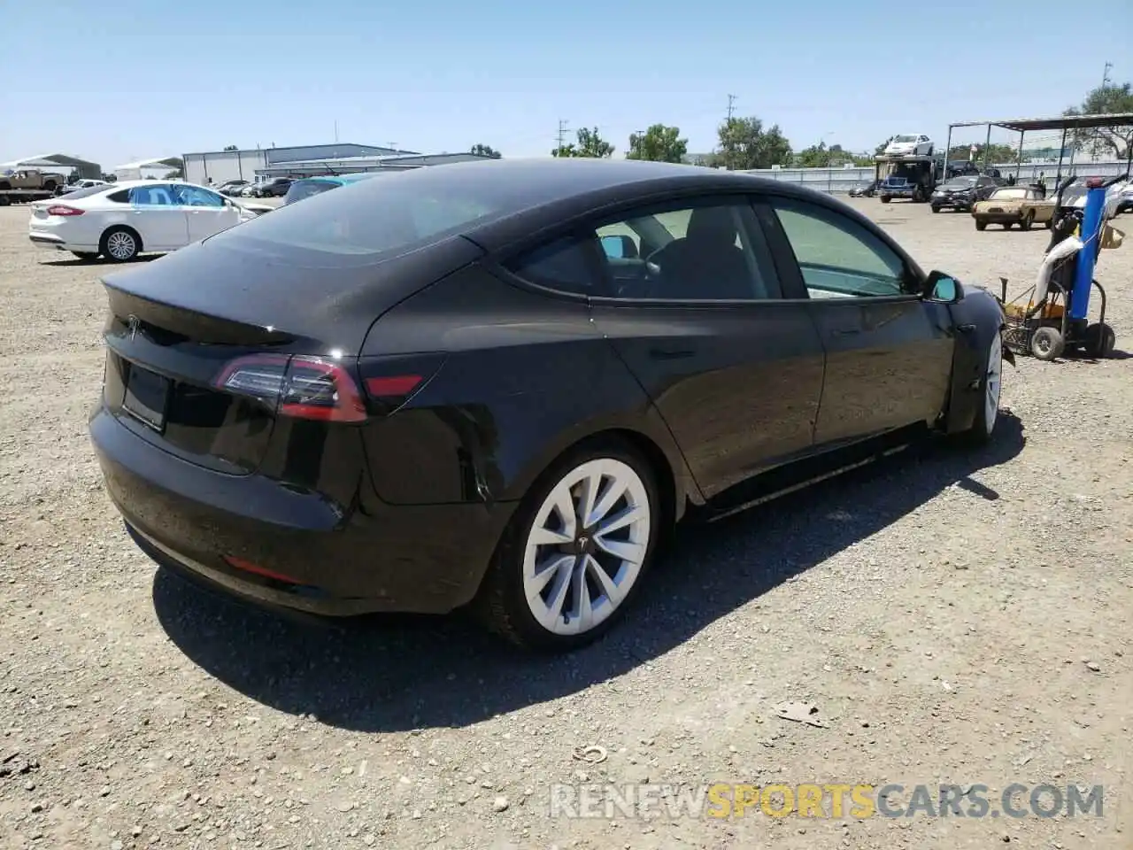 4 Фотография поврежденного автомобиля 5YJ3E1EA5NF190487 TESLA MODEL 3 2022