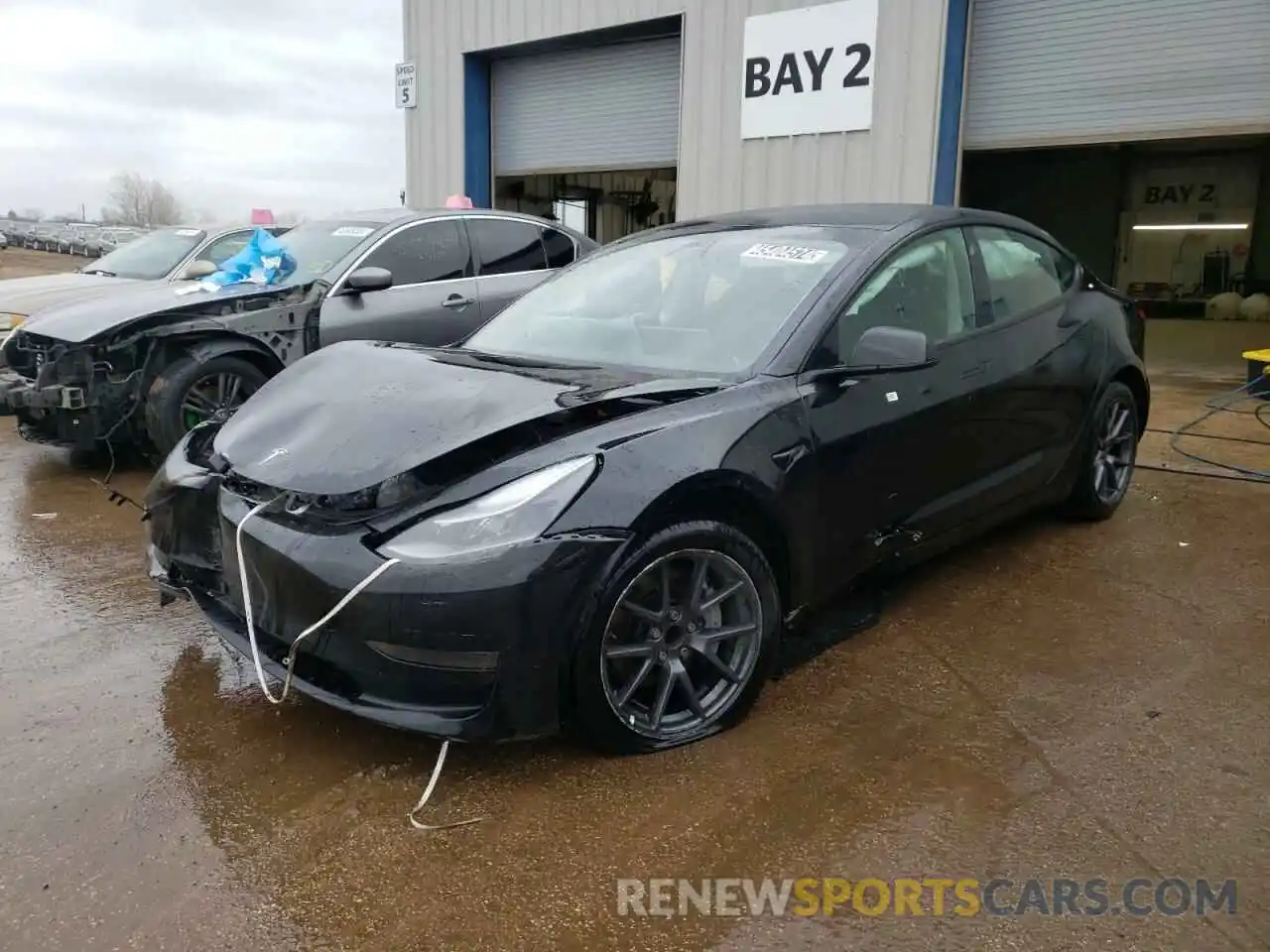 1 Photograph of a damaged car 5YJ3E1EA5NF372366 TESLA MODEL 3 2022