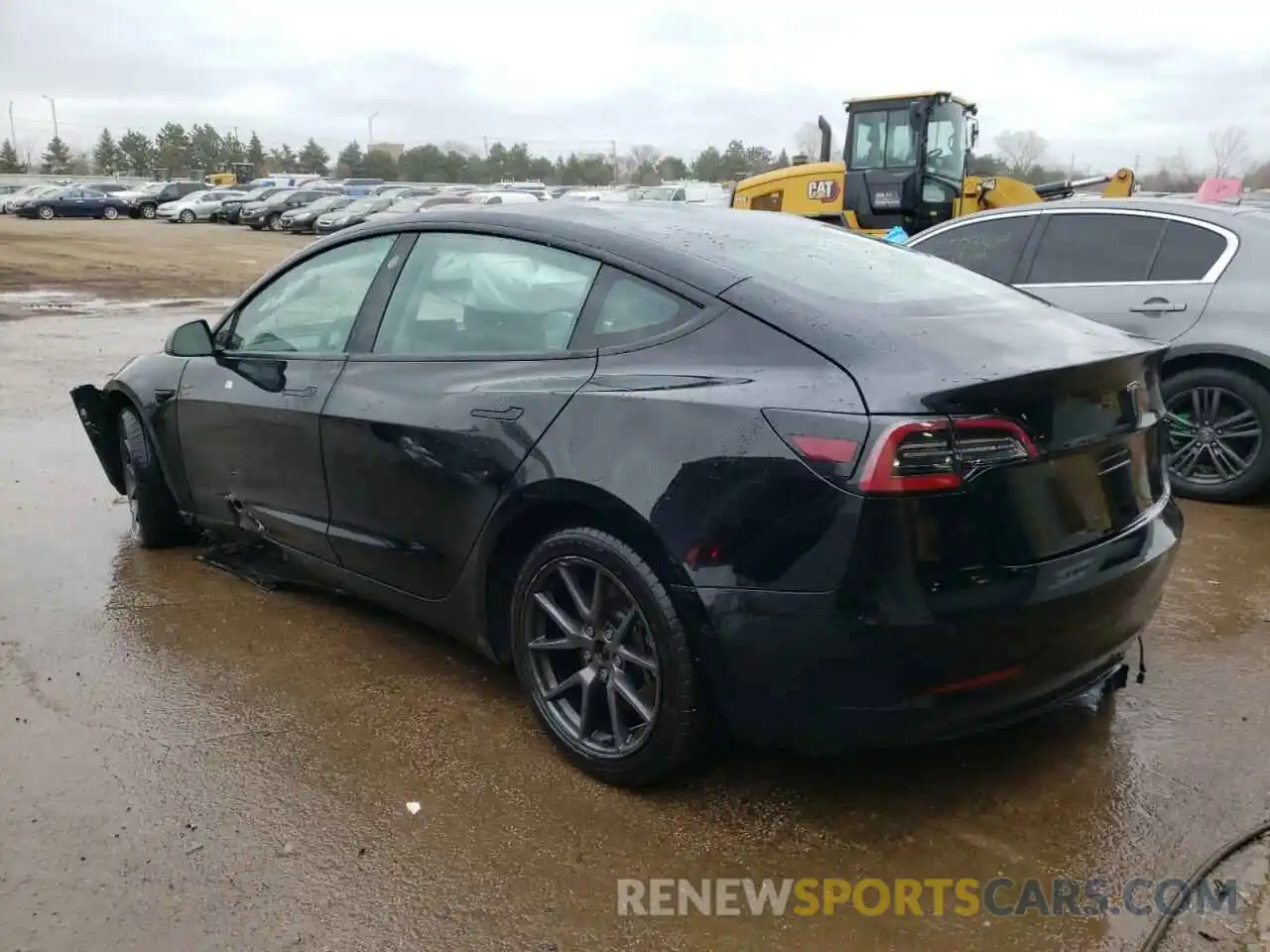 2 Photograph of a damaged car 5YJ3E1EA5NF372366 TESLA MODEL 3 2022