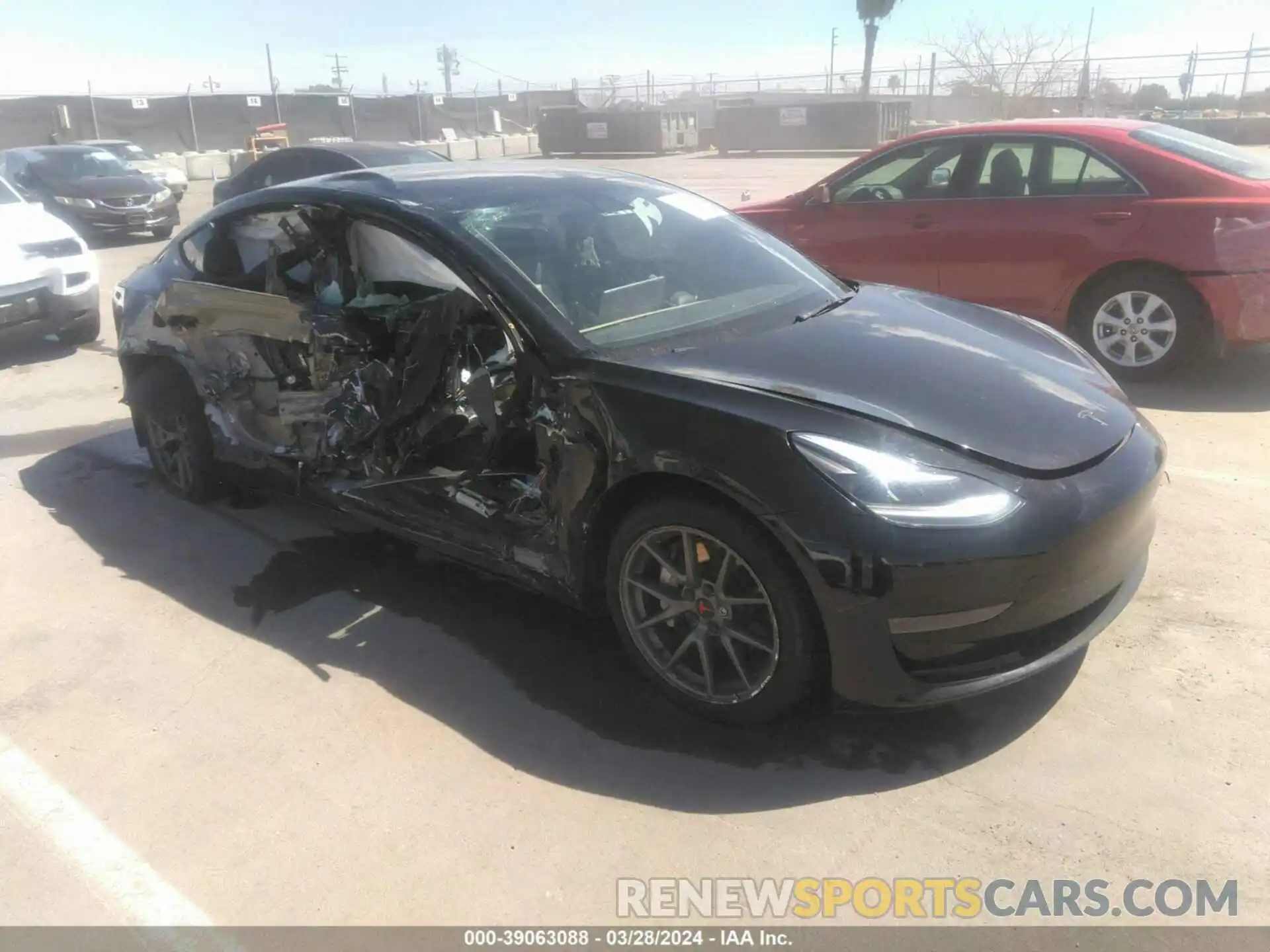 1 Photograph of a damaged car 5YJ3E1EA6NF113448 TESLA MODEL 3 2022