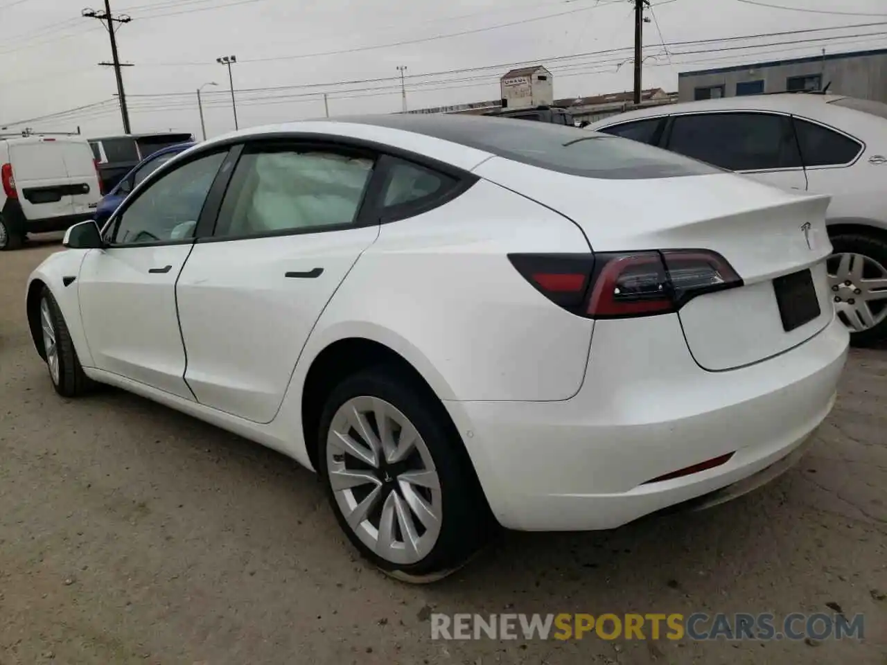 3 Photograph of a damaged car 5YJ3E1EA6NF143887 TESLA MODEL 3 2022