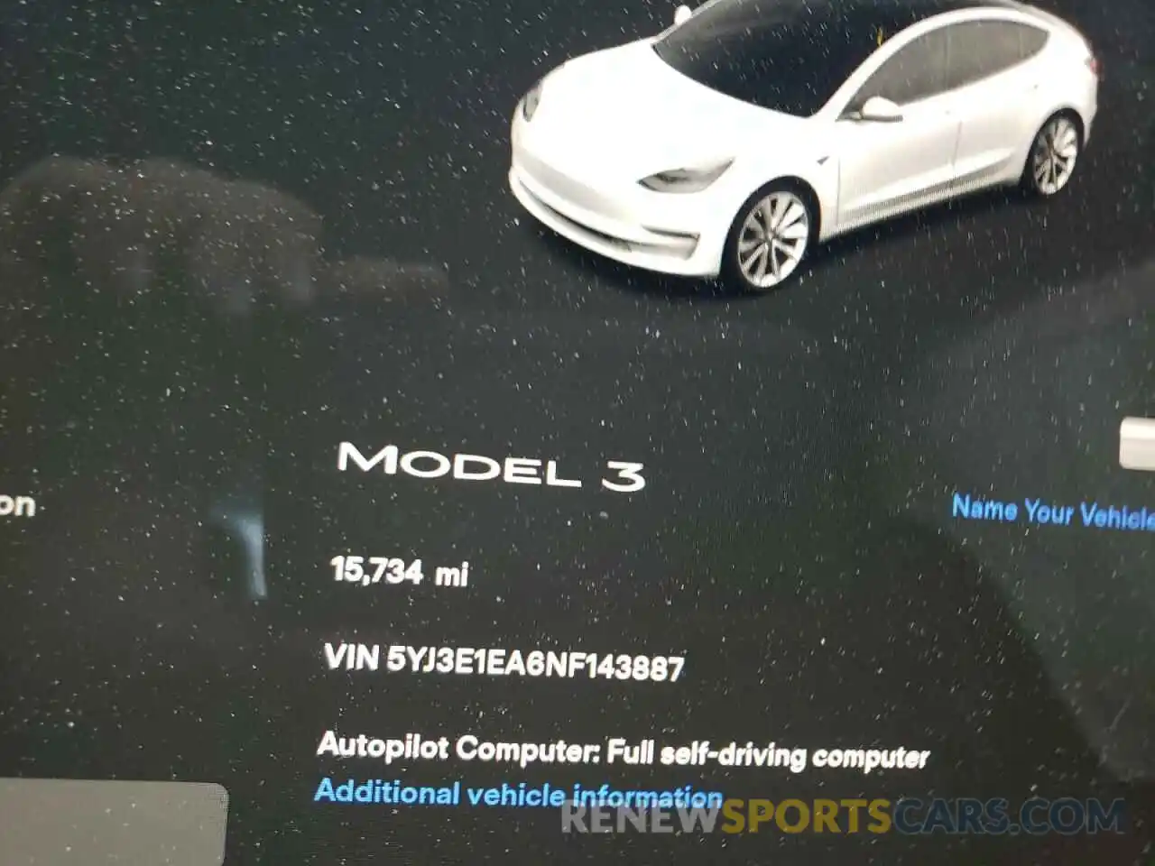 8 Фотография поврежденного автомобиля 5YJ3E1EA6NF143887 TESLA MODEL 3 2022