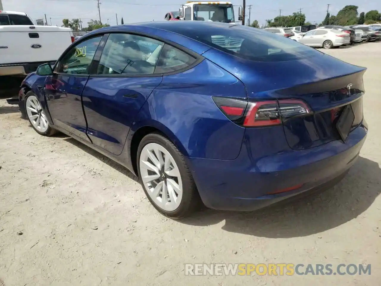 3 Photograph of a damaged car 5YJ3E1EA6NF144070 TESLA MODEL 3 2022