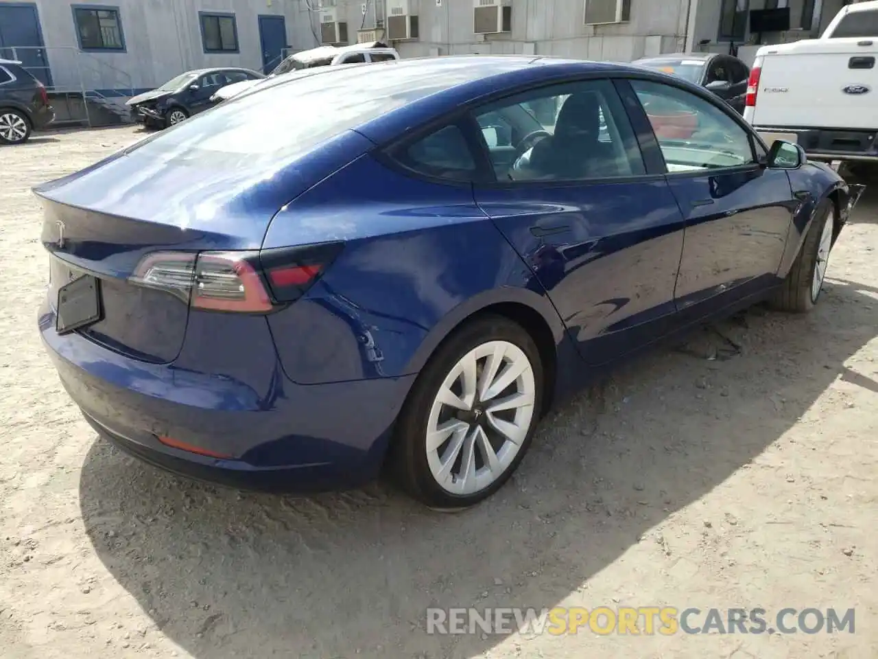 4 Фотография поврежденного автомобиля 5YJ3E1EA6NF144070 TESLA MODEL 3 2022