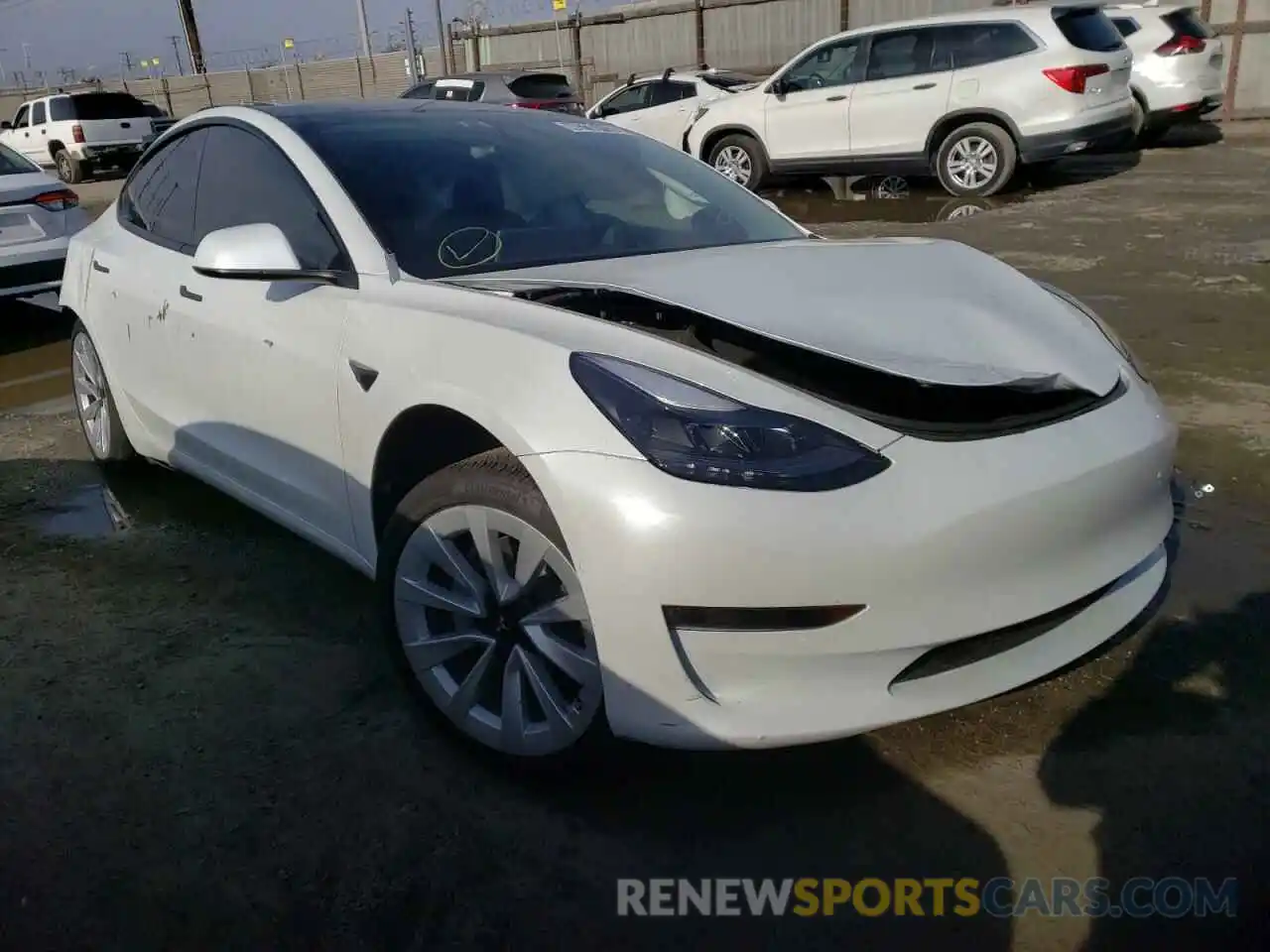 1 Photograph of a damaged car 5YJ3E1EA6NF144599 TESLA MODEL 3 2022