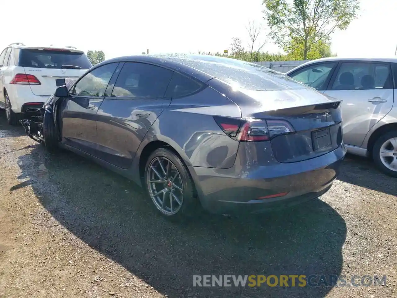 3 Photograph of a damaged car 5YJ3E1EA6NF158082 TESLA MODEL 3 2022