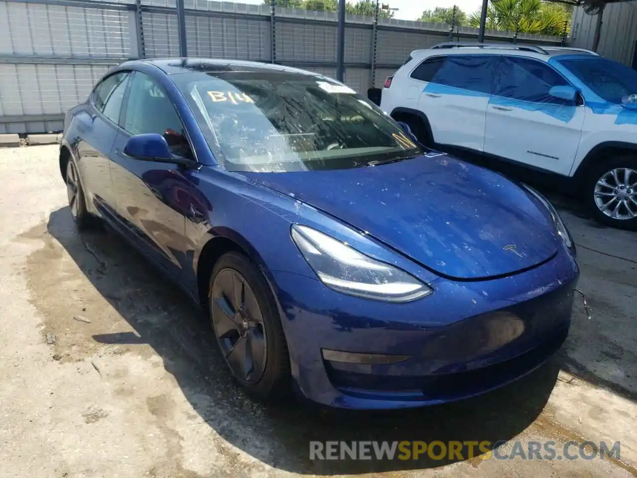 1 Фотография поврежденного автомобиля 5YJ3E1EA6NF188151 TESLA MODEL 3 2022