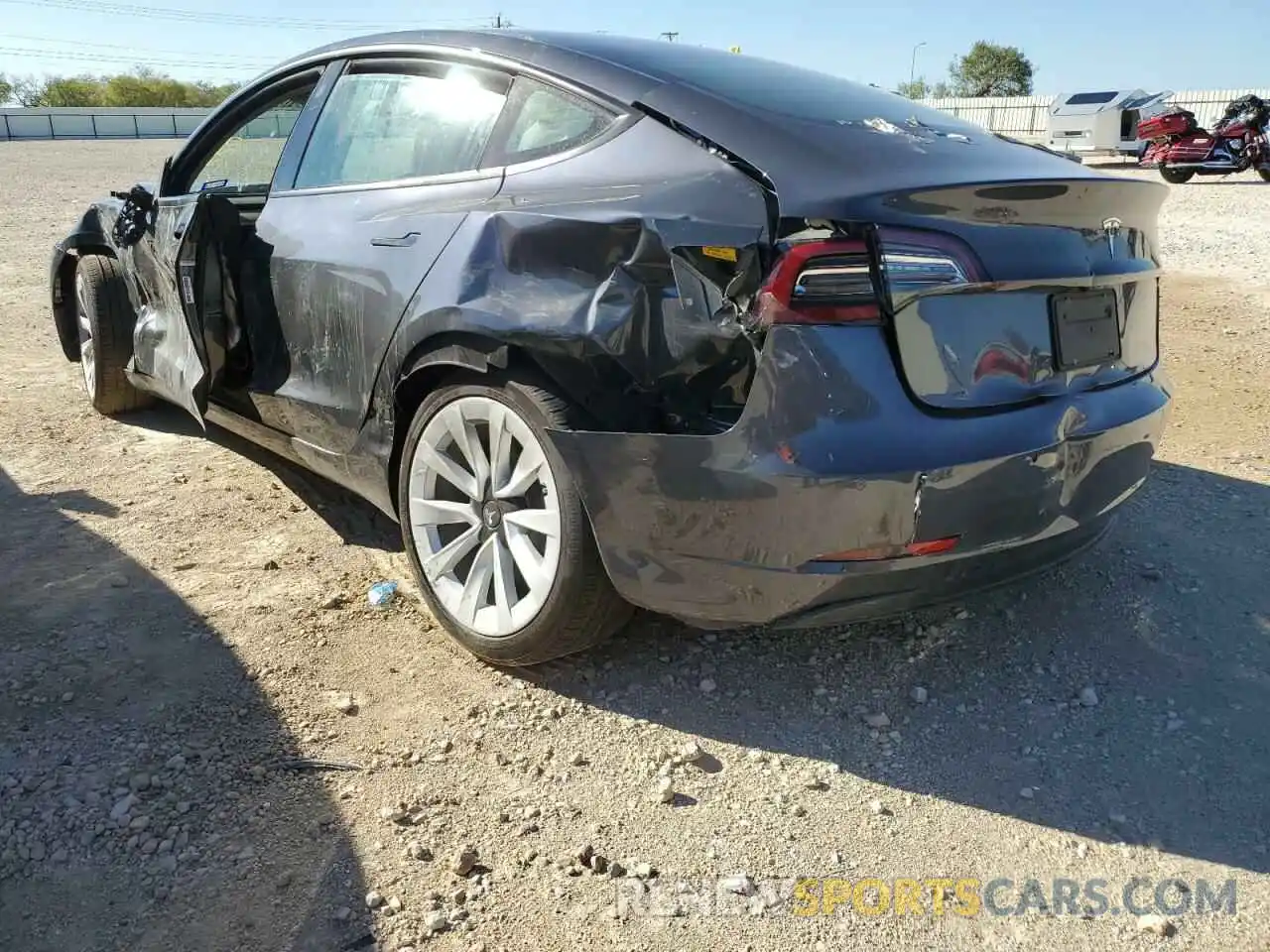 2 Photograph of a damaged car 5YJ3E1EA6NF188358 TESLA MODEL 3 2022