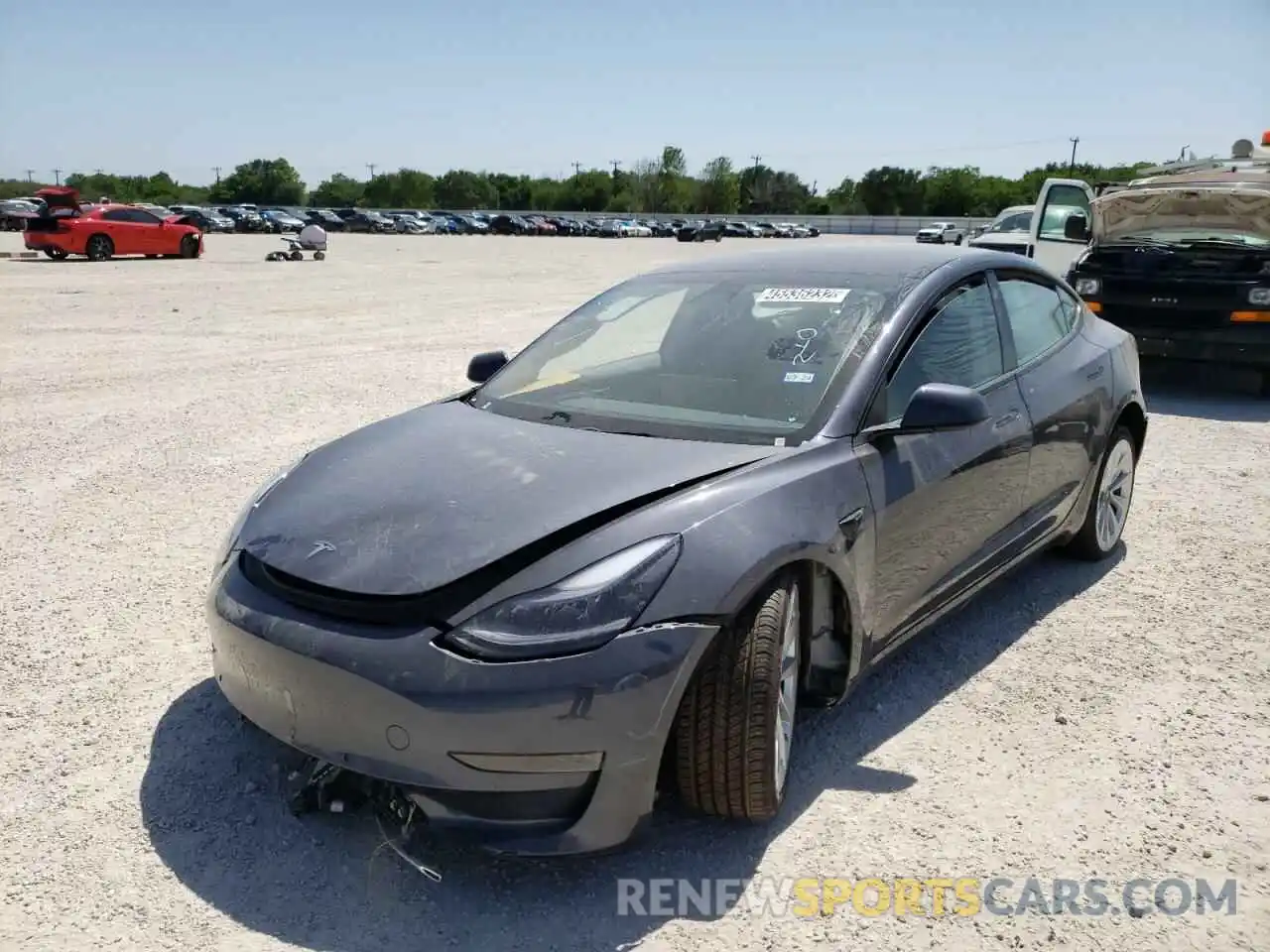 2 Photograph of a damaged car 5YJ3E1EA6NF188943 TESLA MODEL 3 2022