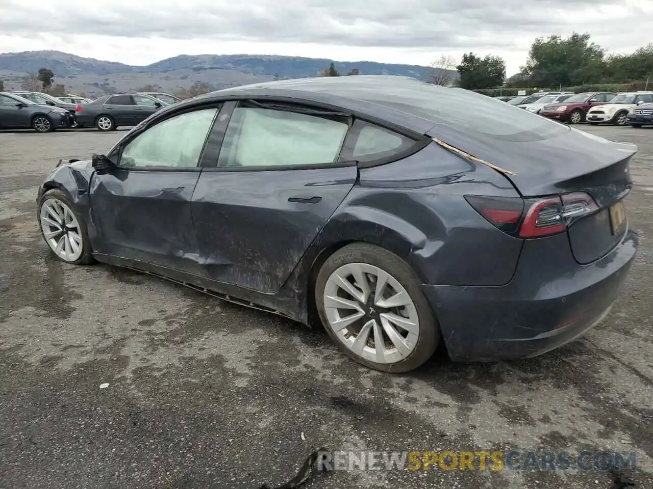 2 Photograph of a damaged car 5YJ3E1EA6NF242970 TESLA MODEL 3 2022