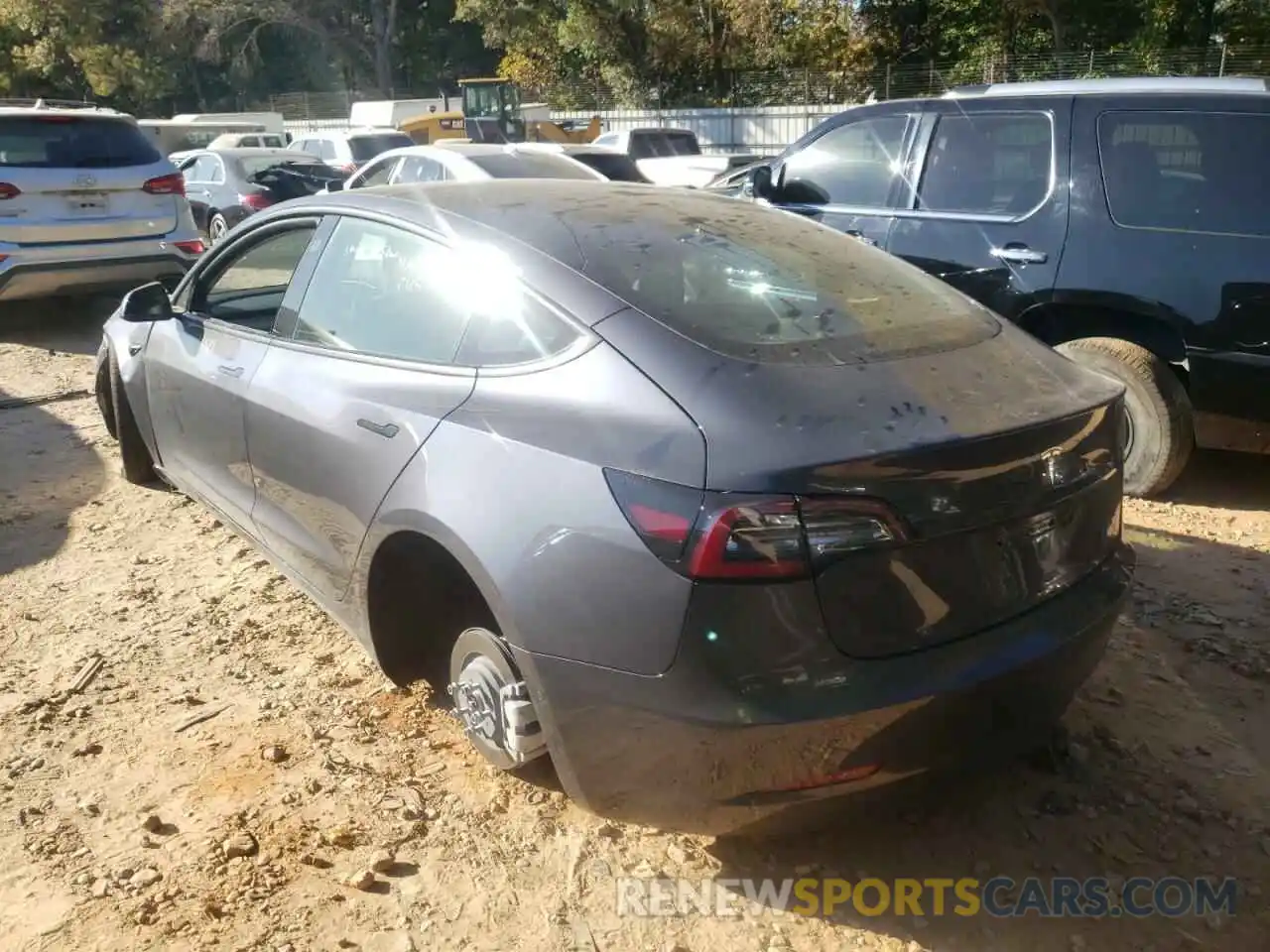 3 Photograph of a damaged car 5YJ3E1EA6NF285530 TESLA MODEL 3 2022