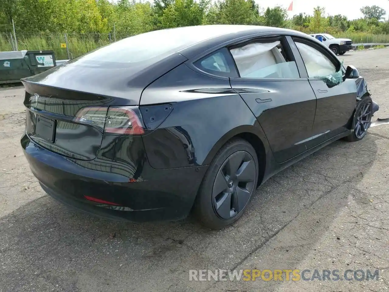 4 Фотография поврежденного автомобиля 5YJ3E1EA6NF288010 TESLA MODEL 3 2022