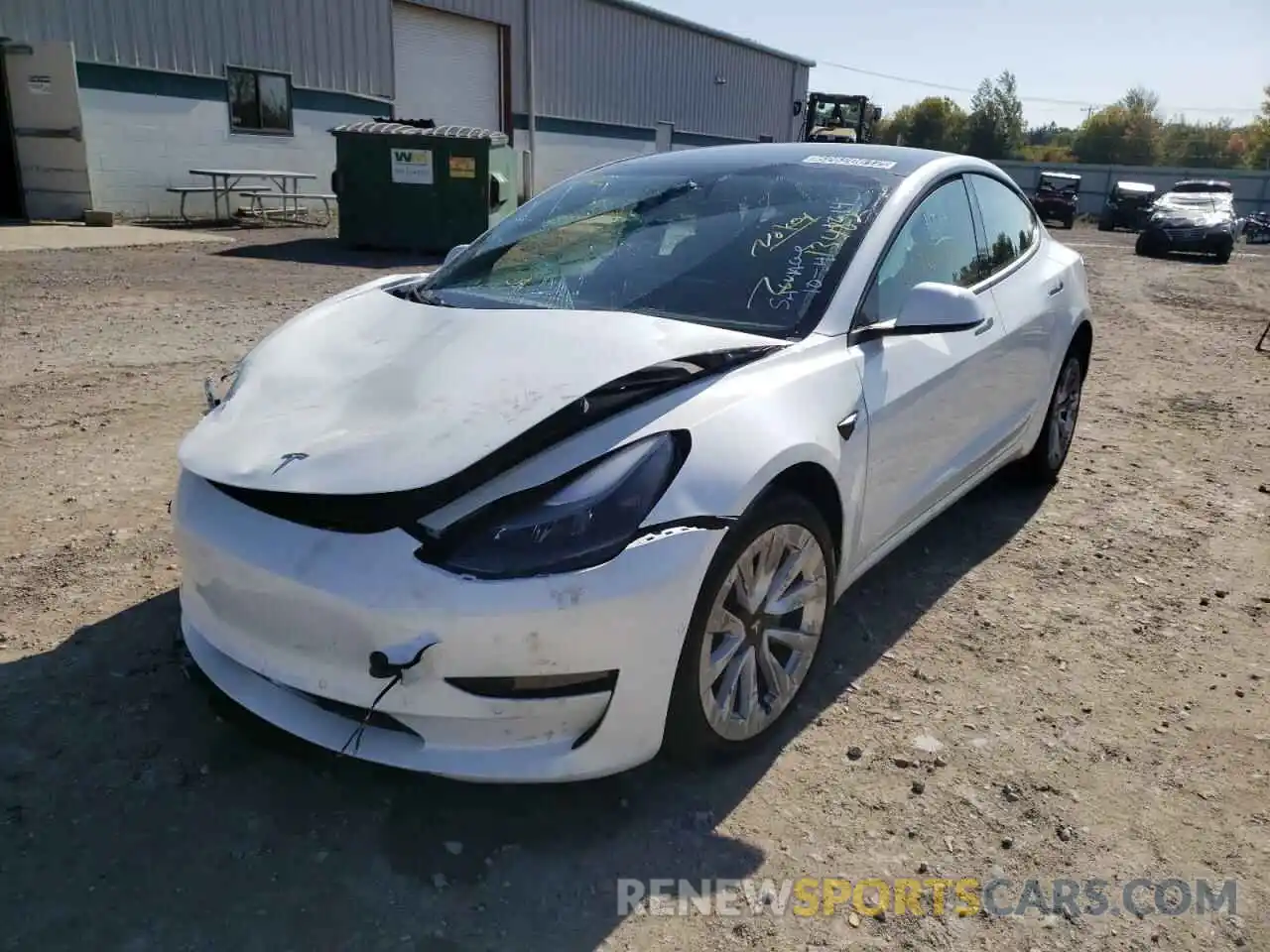 2 Photograph of a damaged car 5YJ3E1EA6NF289075 TESLA MODEL 3 2022