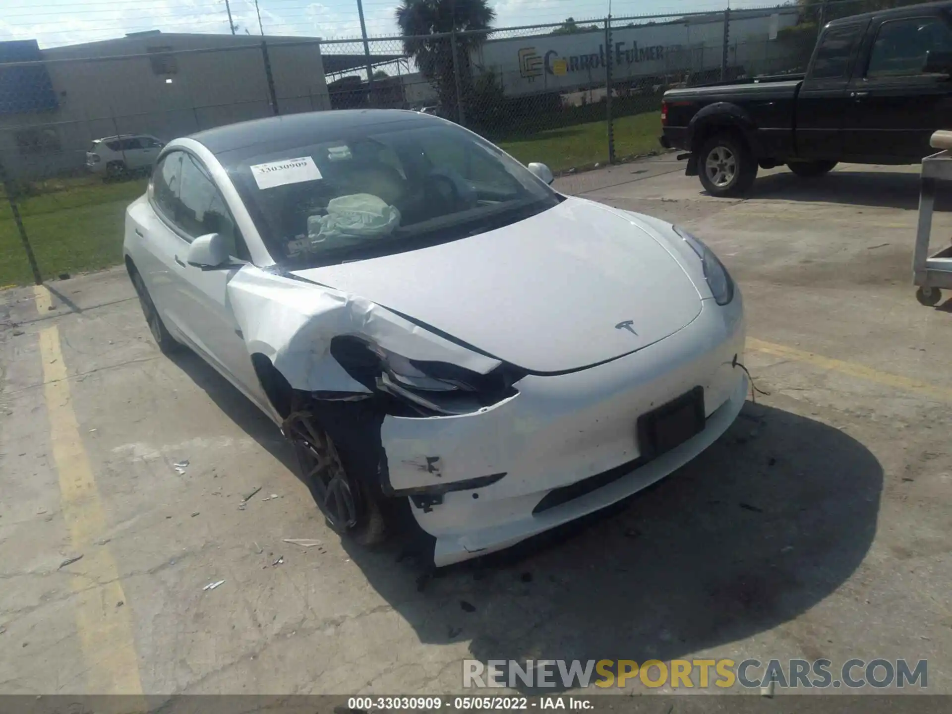 1 Photograph of a damaged car 5YJ3E1EA7NF103771 TESLA MODEL 3 2022