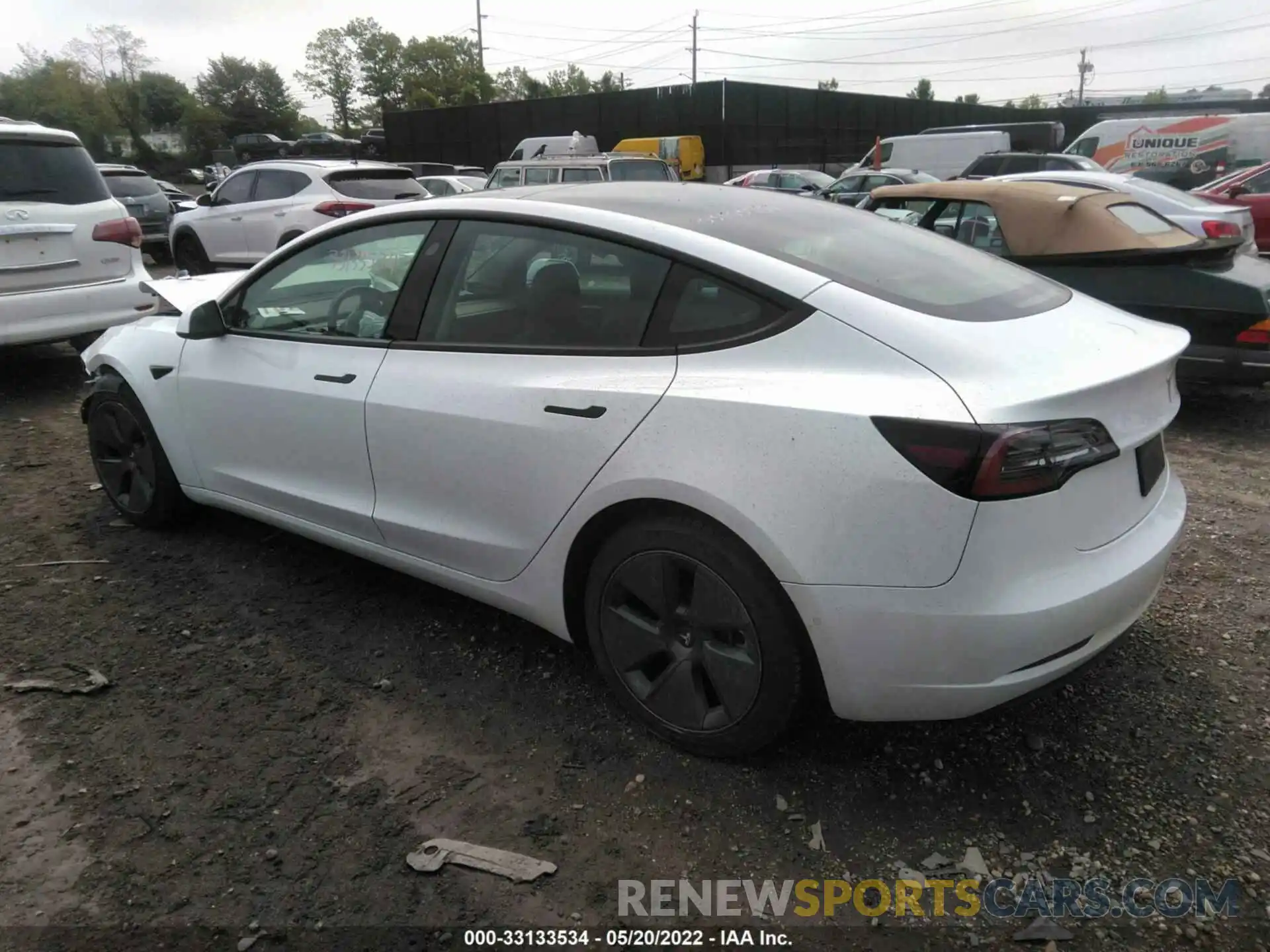 3 Photograph of a damaged car 5YJ3E1EA7NF112079 TESLA MODEL 3 2022