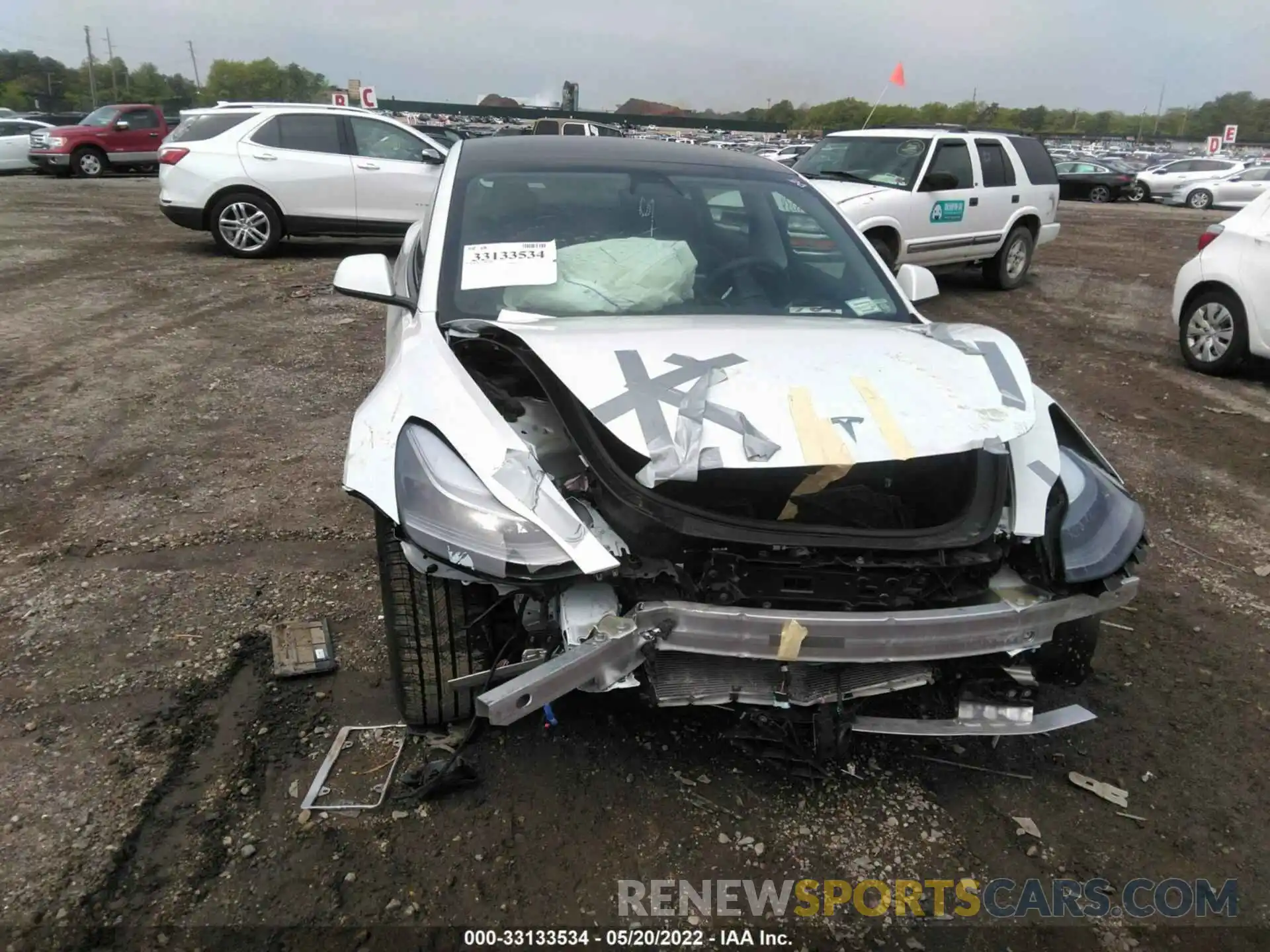 6 Photograph of a damaged car 5YJ3E1EA7NF112079 TESLA MODEL 3 2022