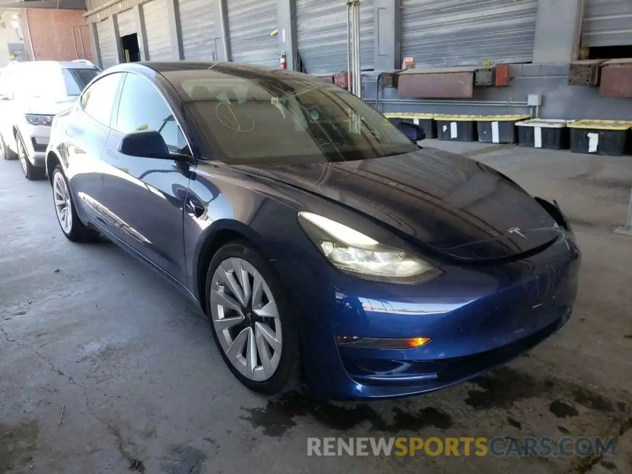 1 Photograph of a damaged car 5YJ3E1EA7NF142957 TESLA MODEL 3 2022