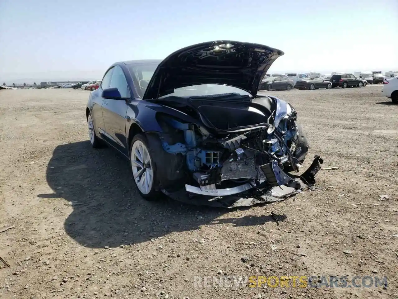 1 Photograph of a damaged car 5YJ3E1EA7NF143476 TESLA MODEL 3 2022