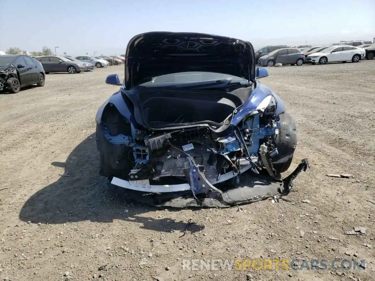 9 Photograph of a damaged car 5YJ3E1EA7NF143476 TESLA MODEL 3 2022