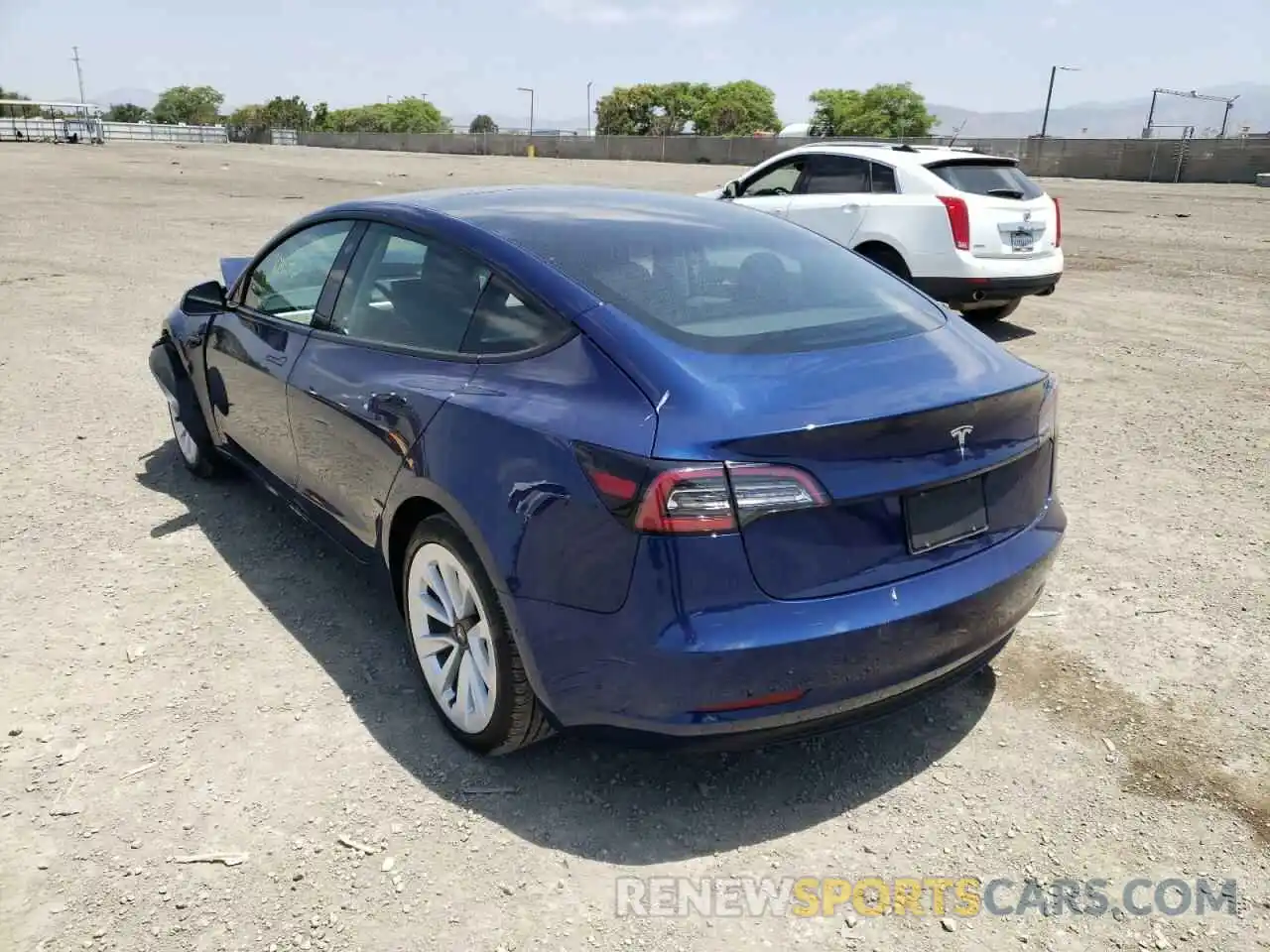 3 Photograph of a damaged car 5YJ3E1EA7NF144322 TESLA MODEL 3 2022