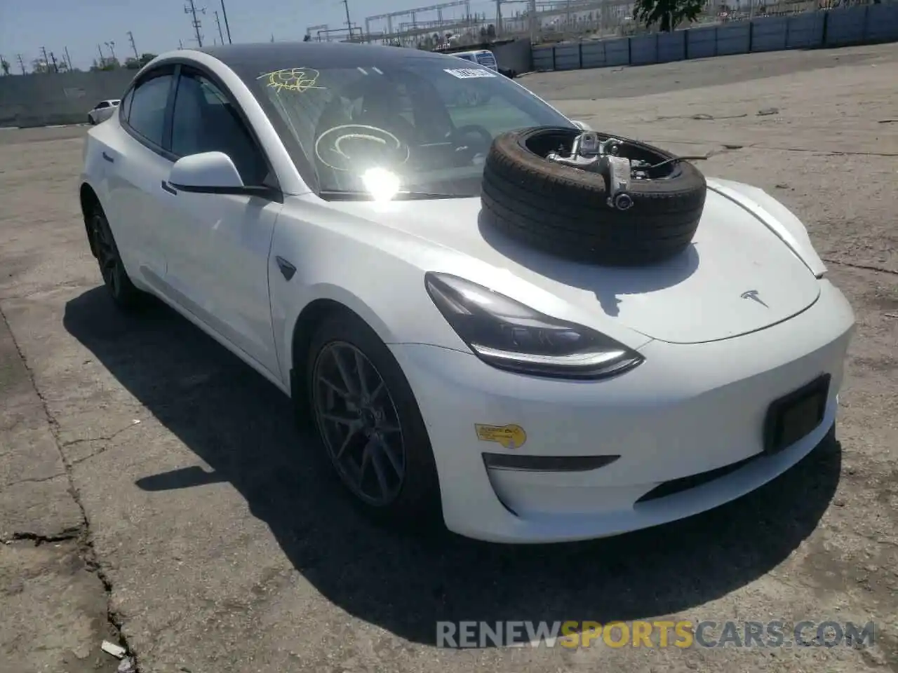 1 Photograph of a damaged car 5YJ3E1EA7NF159340 TESLA MODEL 3 2022