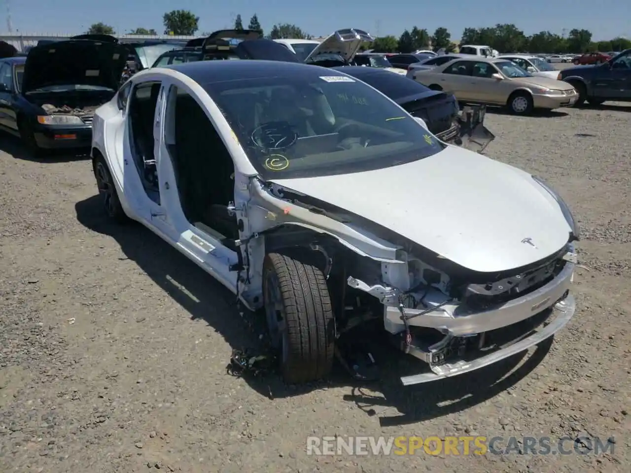 9 Photograph of a damaged car 5YJ3E1EA7NF170399 TESLA MODEL 3 2022