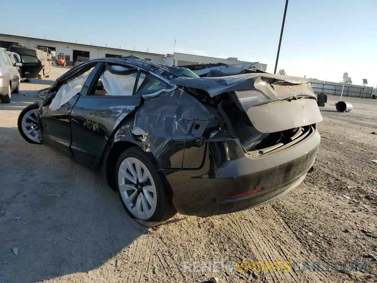 3 Photograph of a damaged car 5YJ3E1EA7NF184853 TESLA MODEL 3 2022