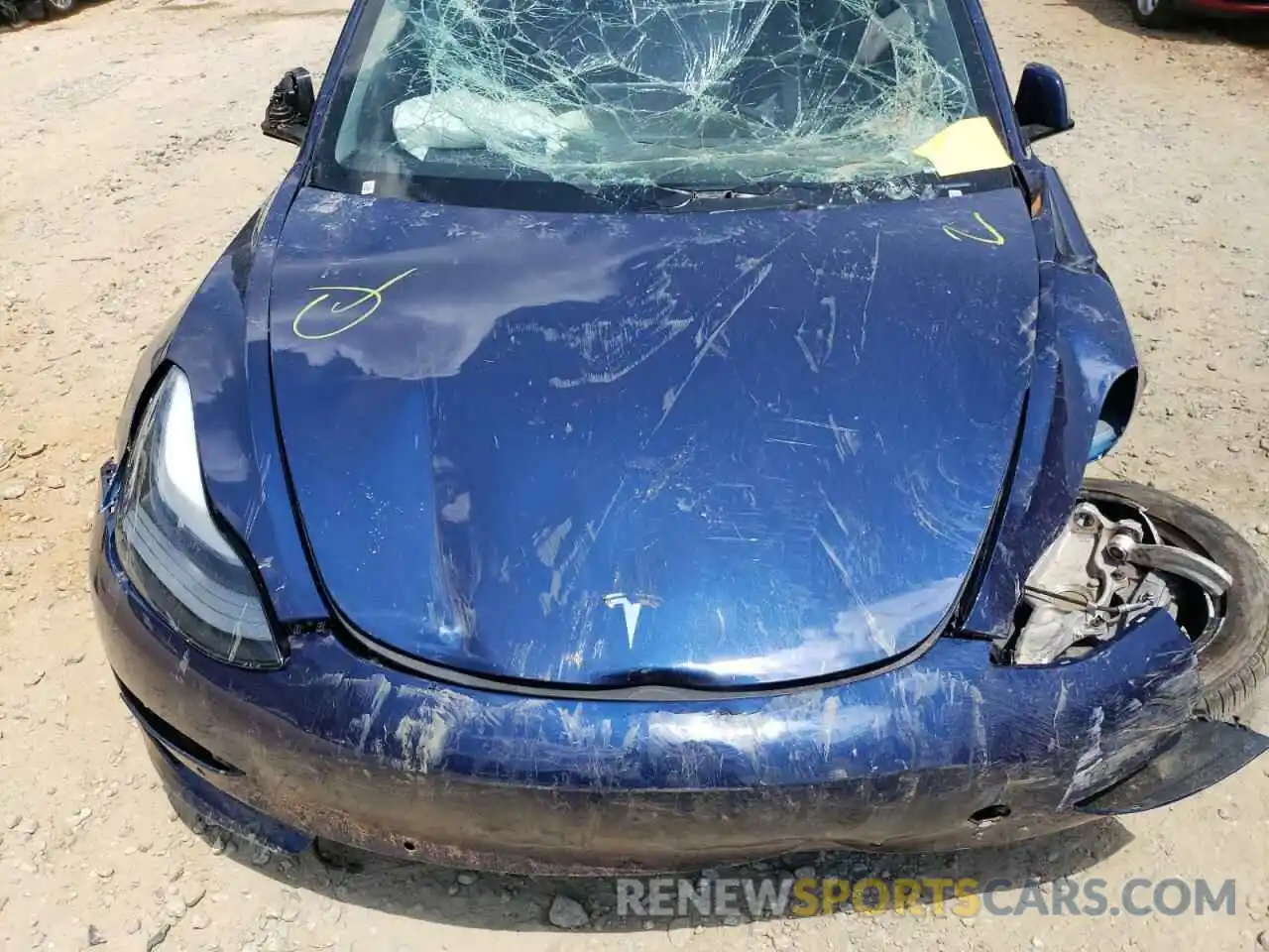 7 Photograph of a damaged car 5YJ3E1EA7NF189969 TESLA MODEL 3 2022