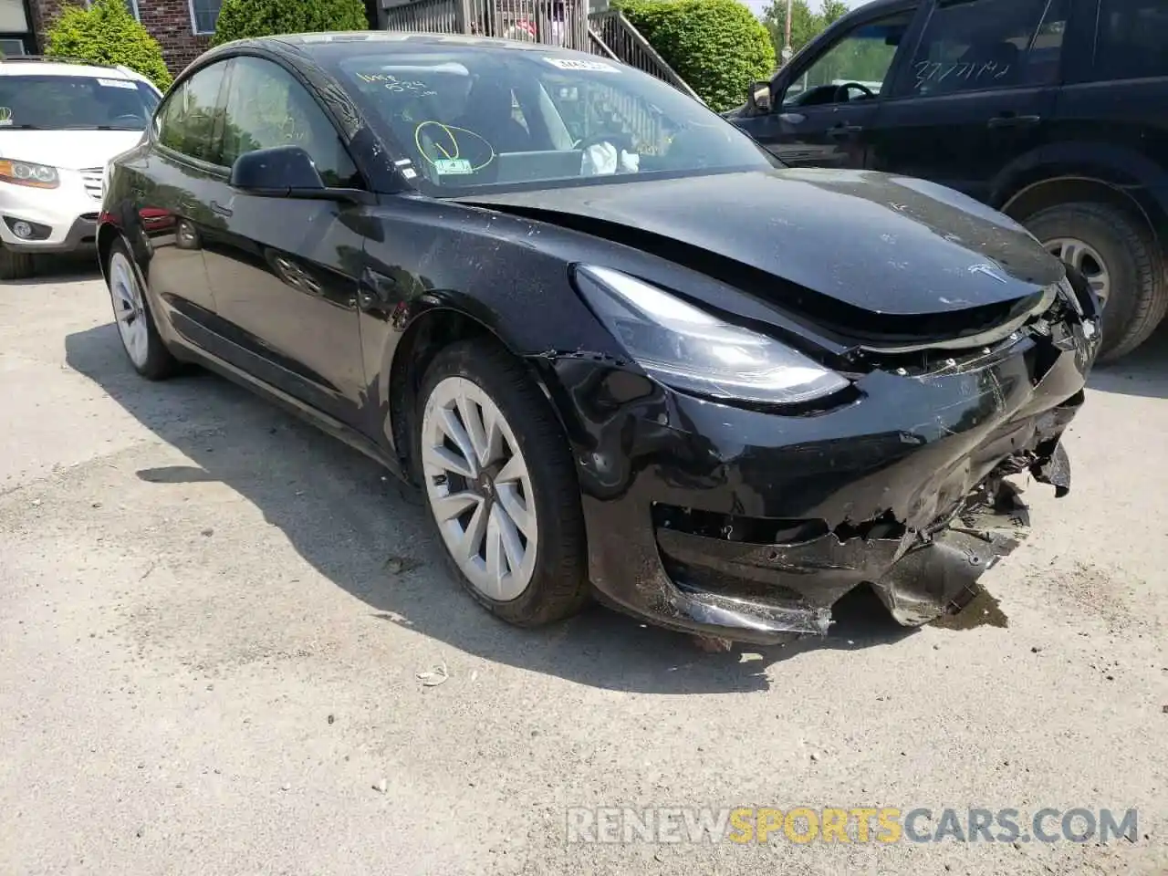 1 Photograph of a damaged car 5YJ3E1EA7NF190121 TESLA MODEL 3 2022