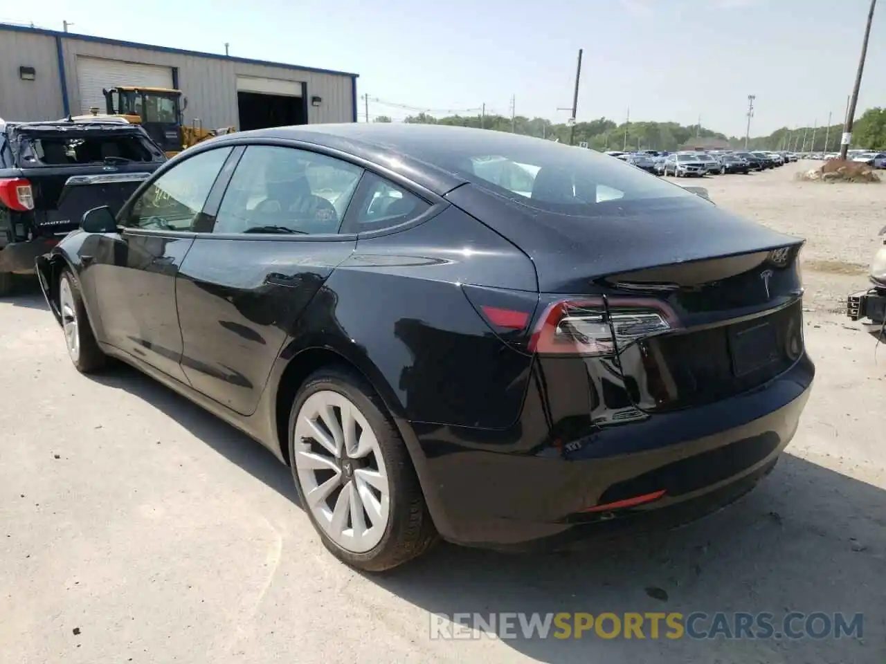 3 Photograph of a damaged car 5YJ3E1EA7NF190121 TESLA MODEL 3 2022