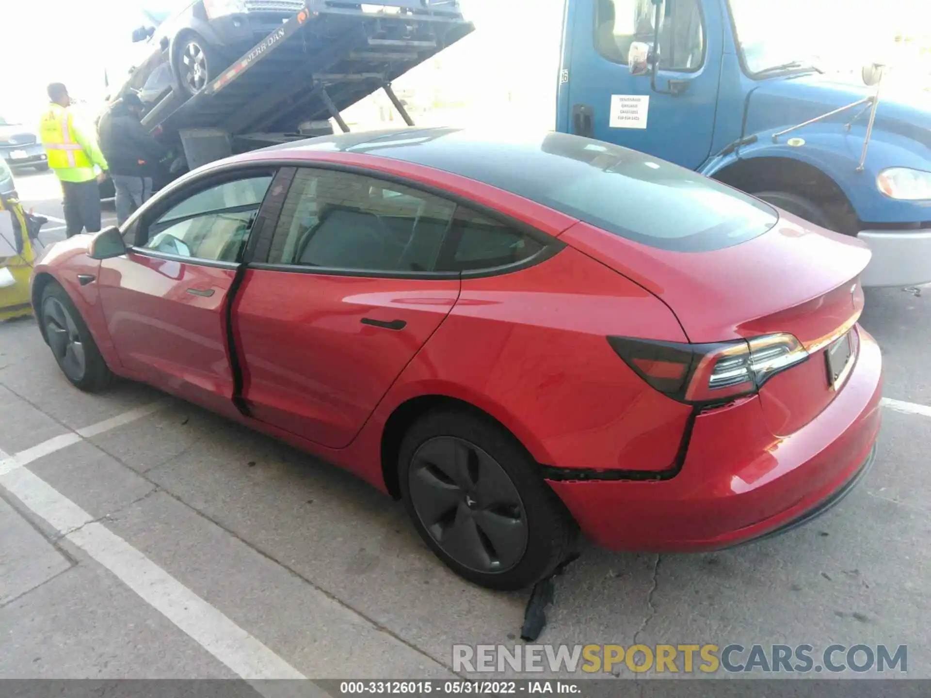 3 Photograph of a damaged car 5YJ3E1EA7NF197828 TESLA MODEL 3 2022